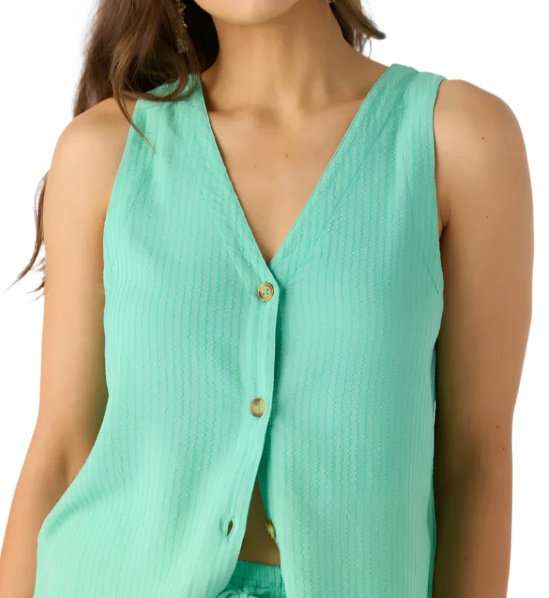 O'Neill Womens Corey Button-Up Tank Top - Image 3