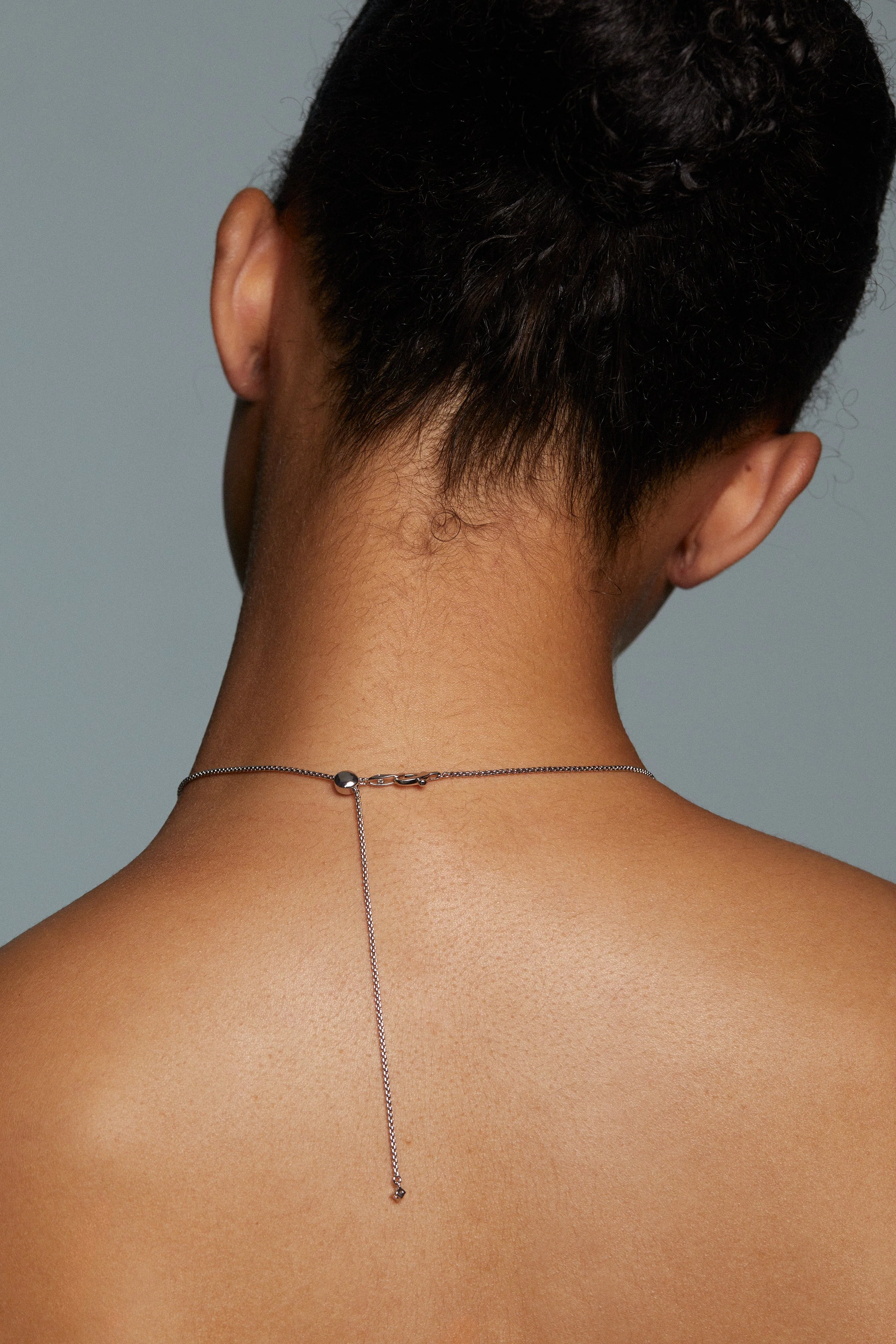 Nadri Crushed Pave Frontal Necklace - Image 3