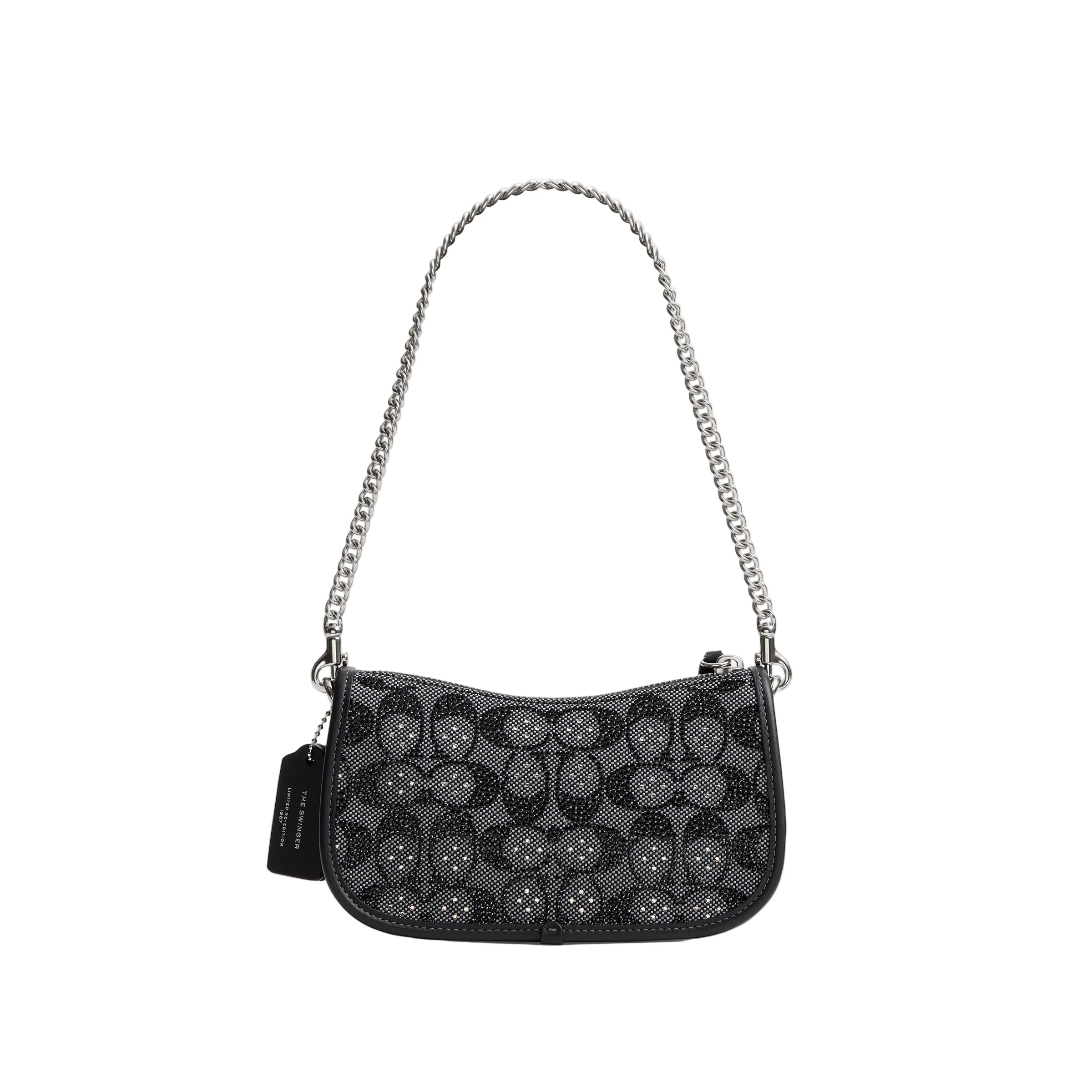 Coach Swinger 20 Crystal Signature Jacquard Shoulder Handbag