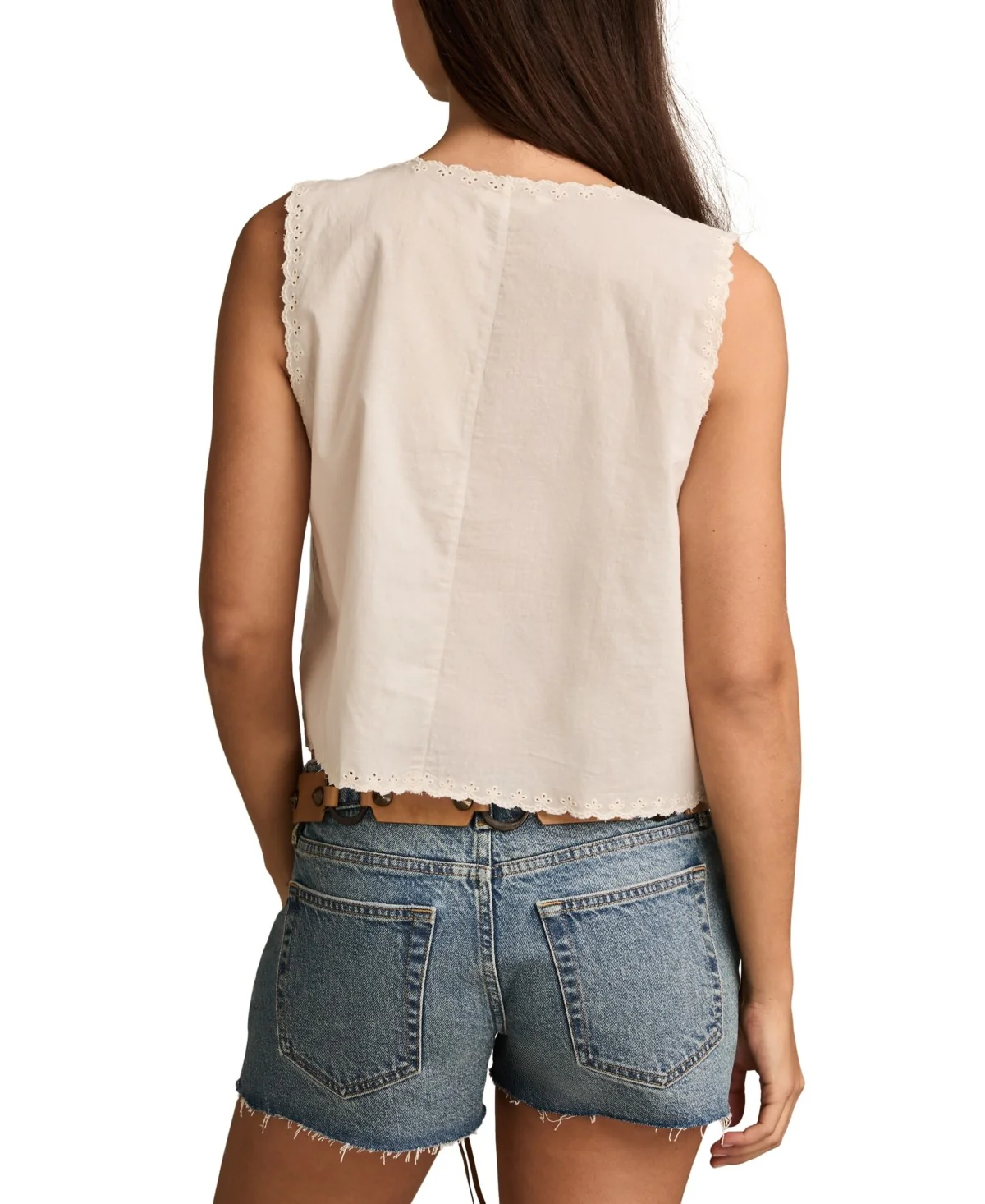 Lucky Brand Womens Cutwork Vest - Image 2