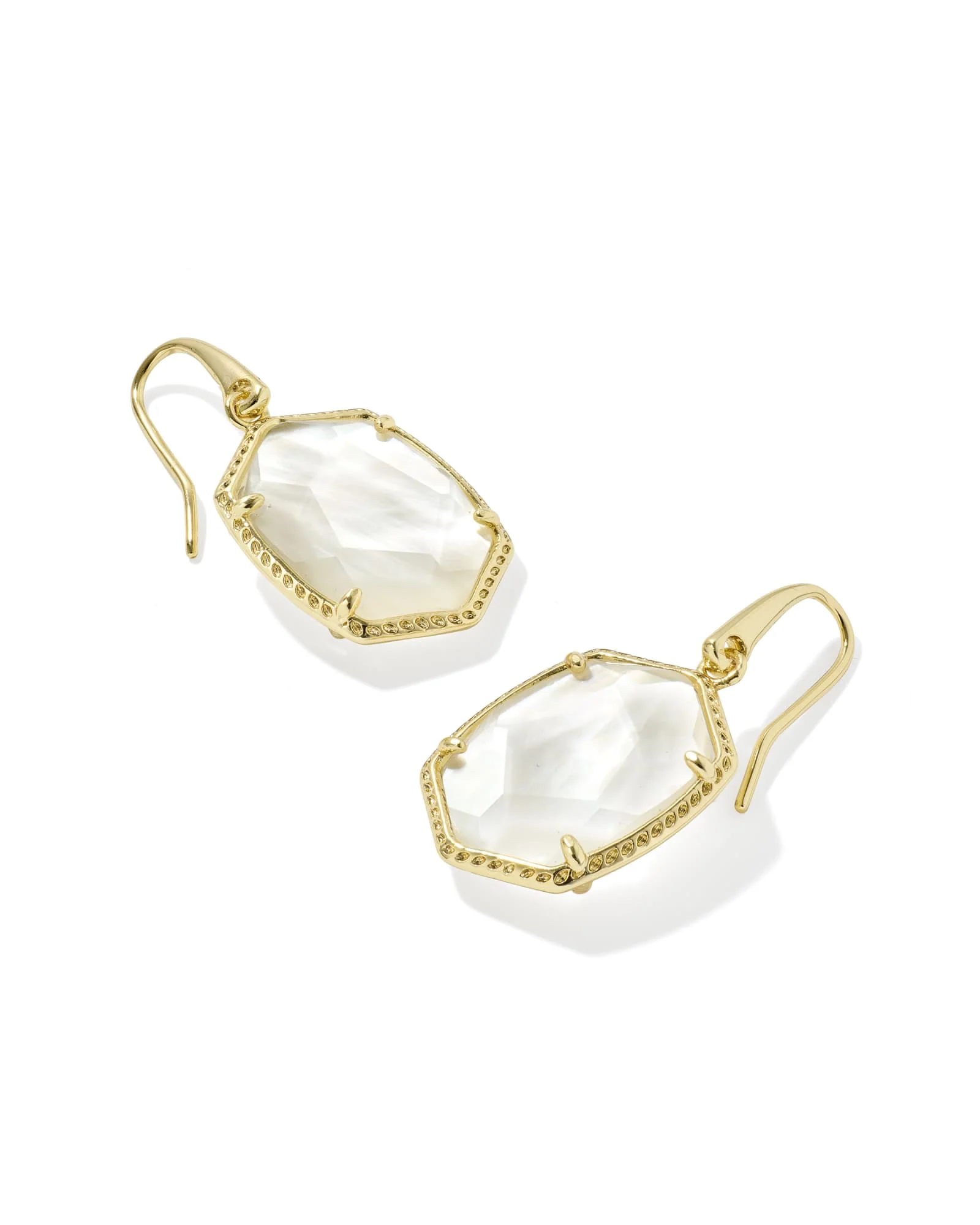 Kendra Scott Daphne Gold Frame Drop Earrings - Image 2