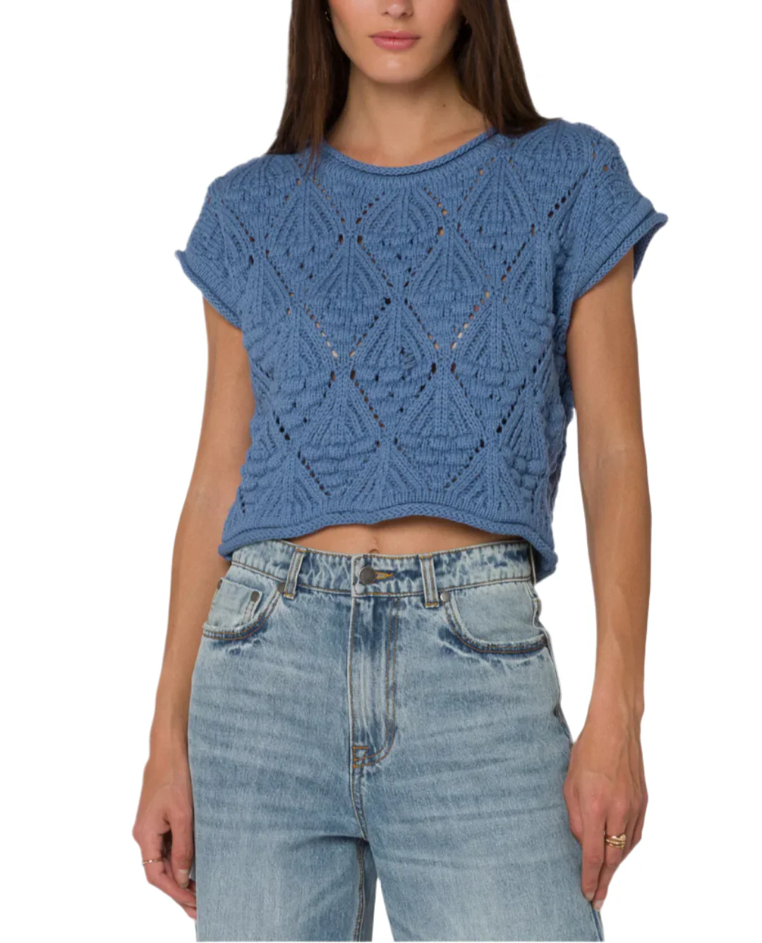 Velvet Heart Womens Darlita Short Sleeve Sweater