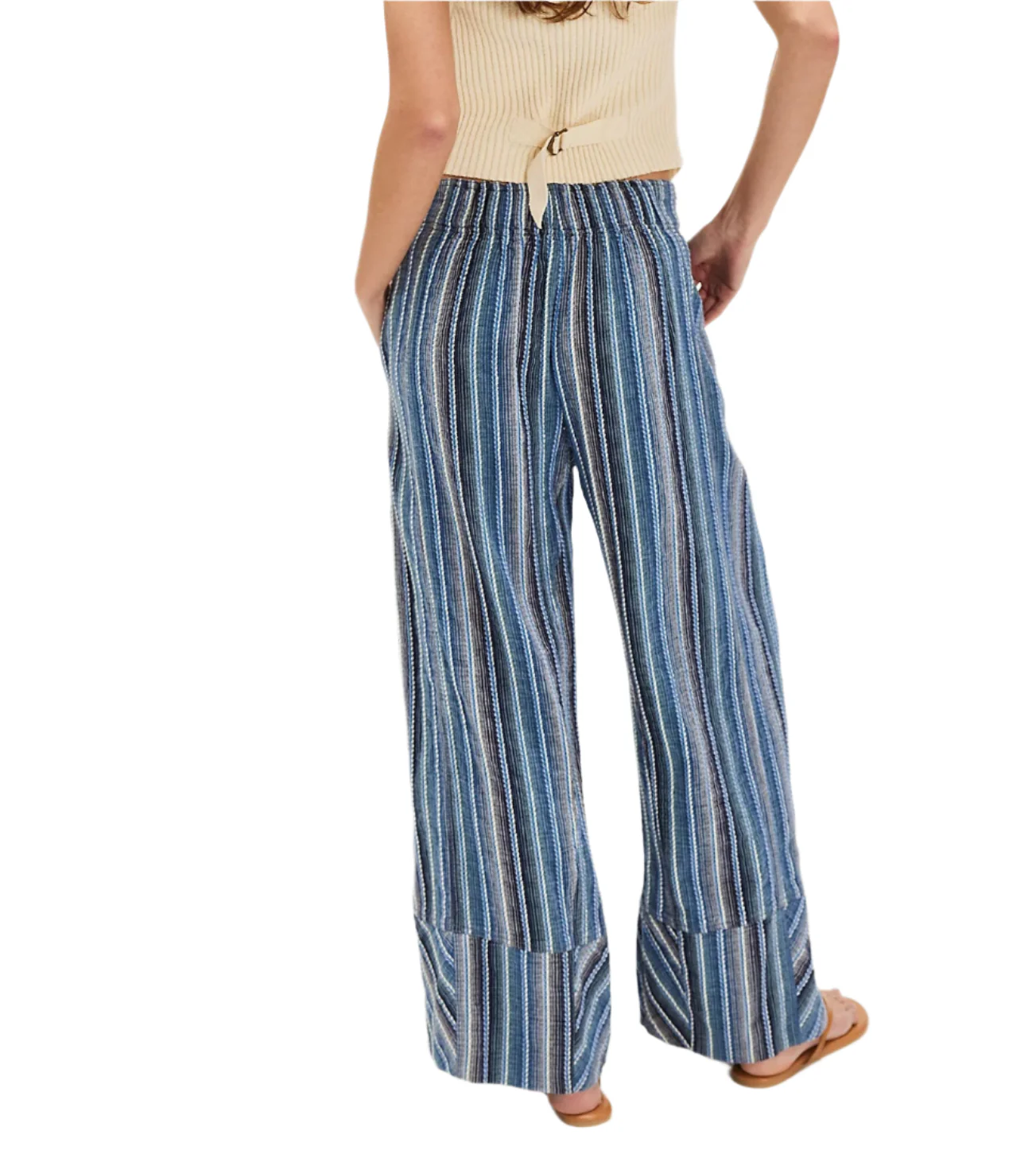 Free People Womens Day's End Stripe Pants - Image 2