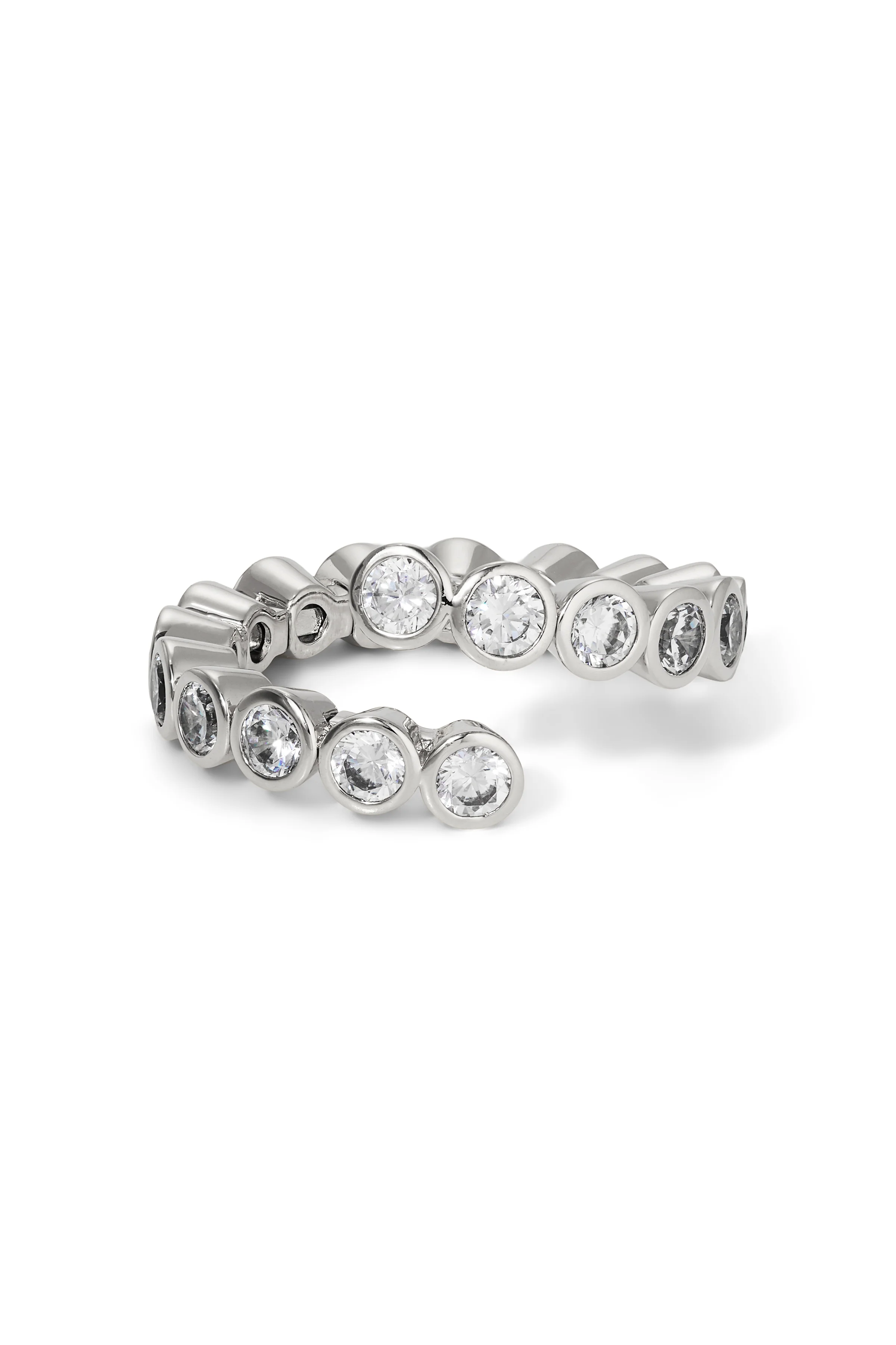 Nadri Dazzle Bezel Flex Ring - Size 7