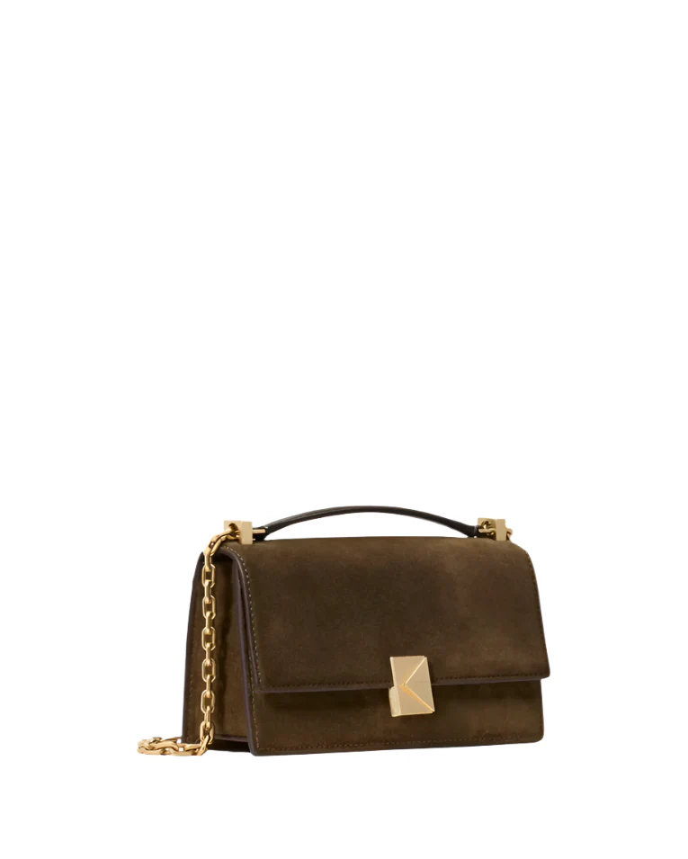 Kate Spade Deco Suede Mini Flap Chain Crossbody Handbag - Image 2