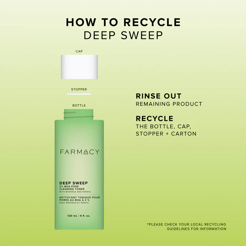 Farmacy Deep Sweep Pore Cleaning 2% BHA Toner - 4.0 oz. - Image 9