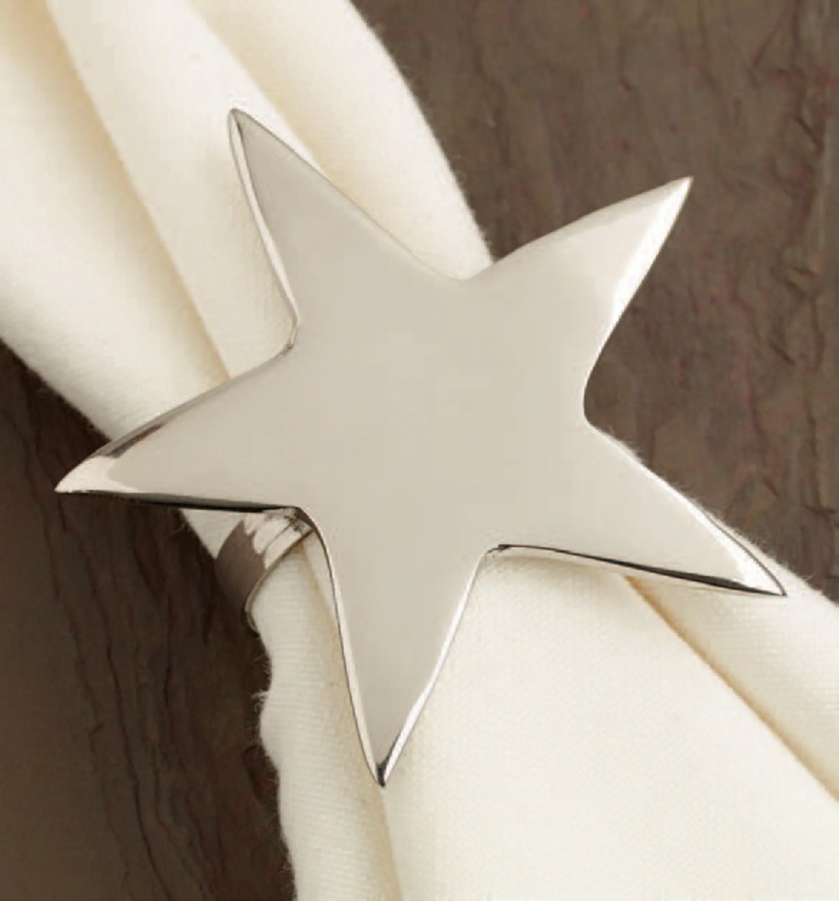 Design Imports 5 Point Silver Star Napkin Ring - Image 3