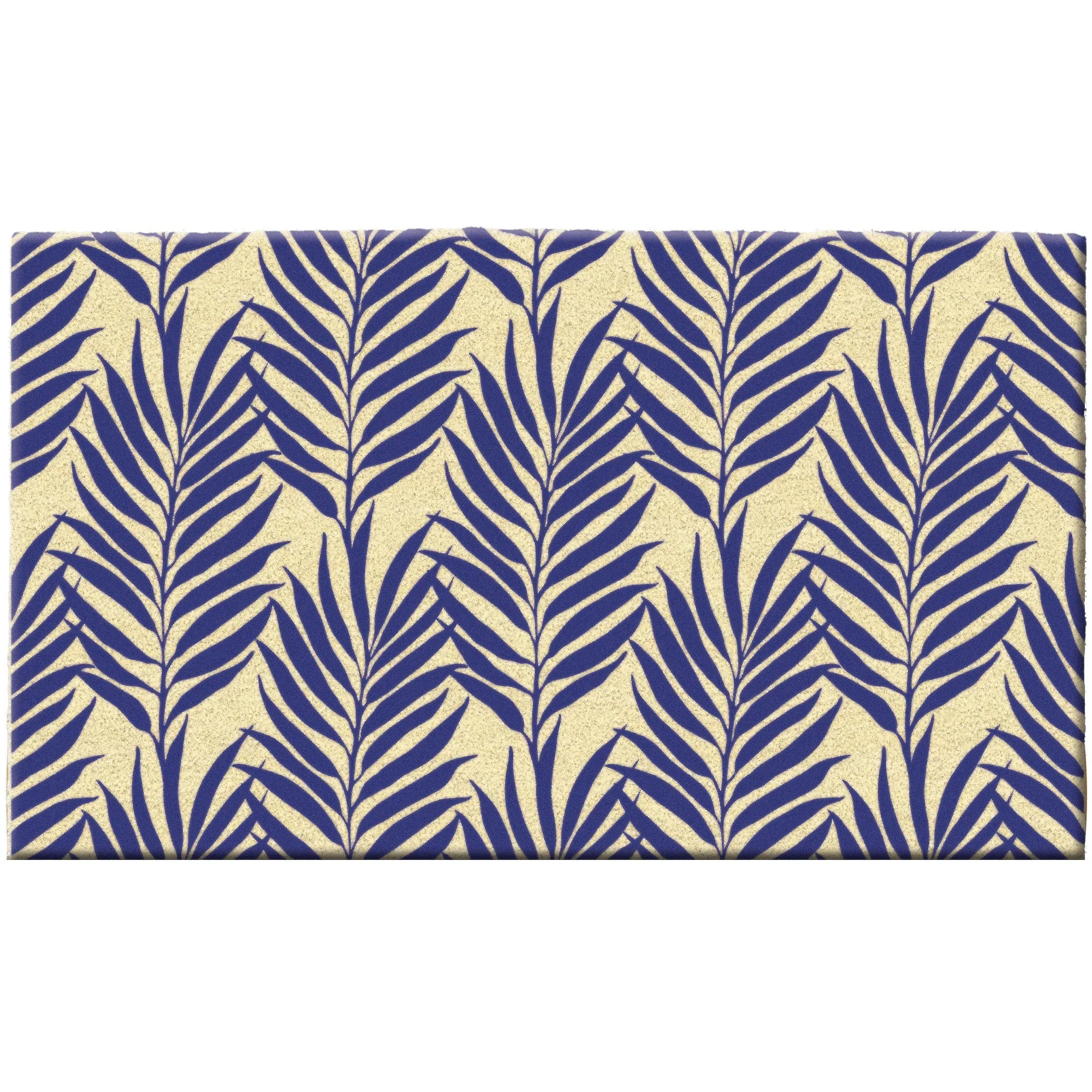 Design Imports Blue Botanical Doormat