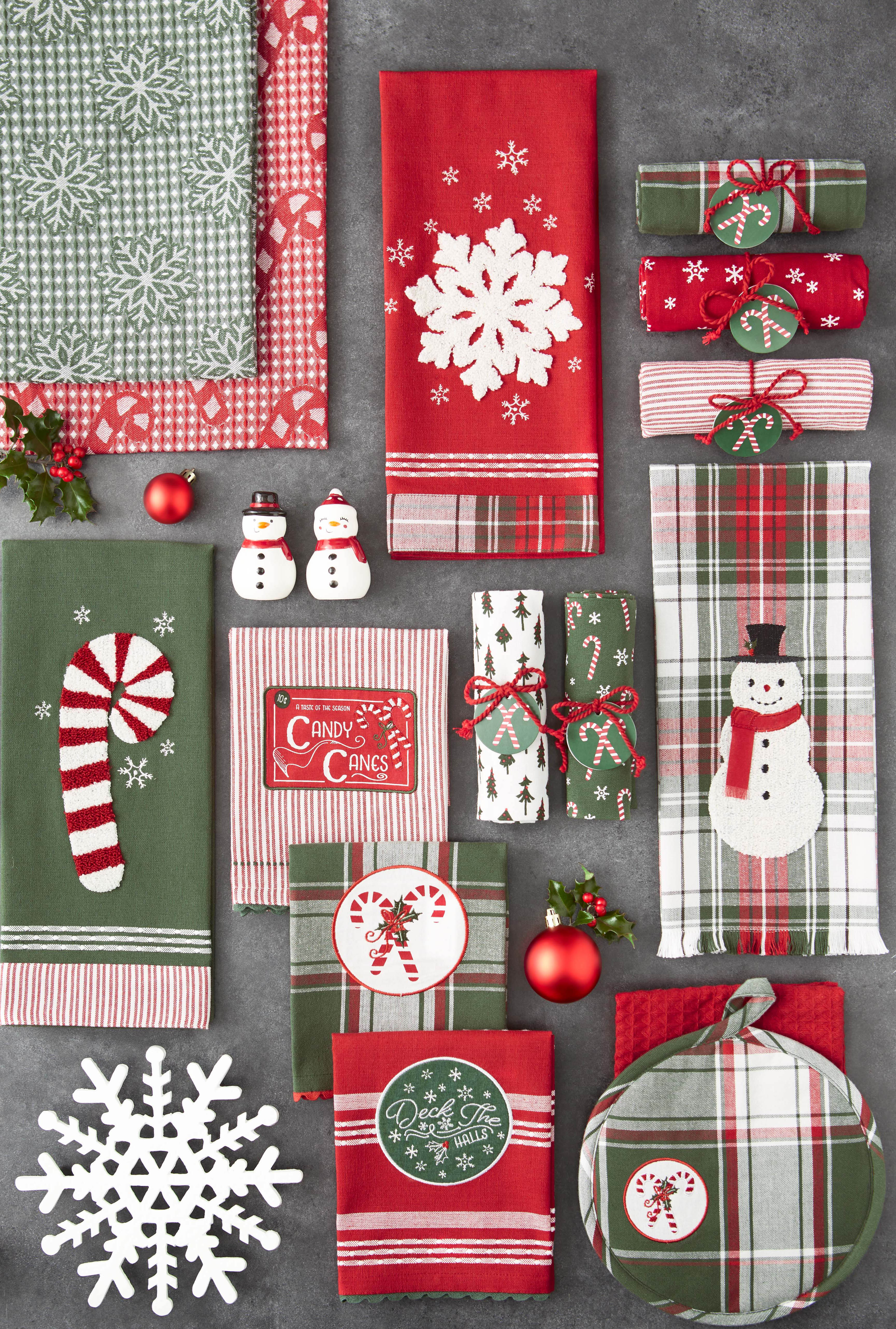 Design Imports Deck The Halls Embellished Dishtowel - Image 2
