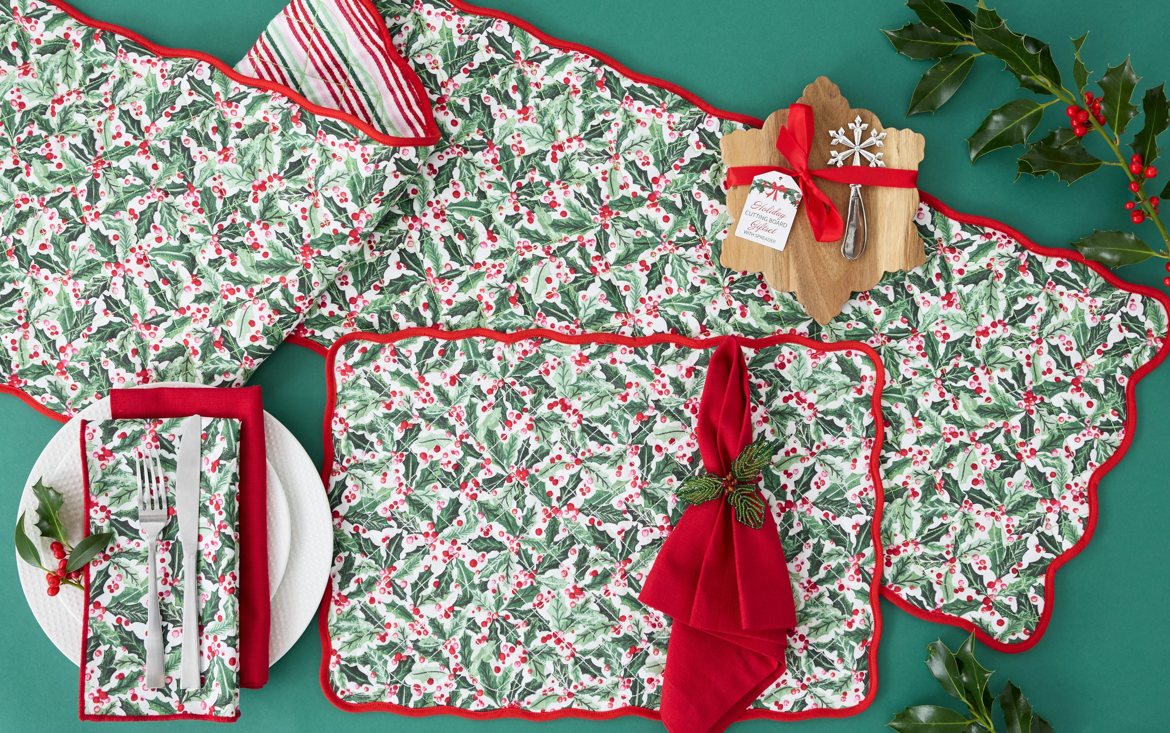 Design Imports Holly Jolly Printed Napkin - Image 3