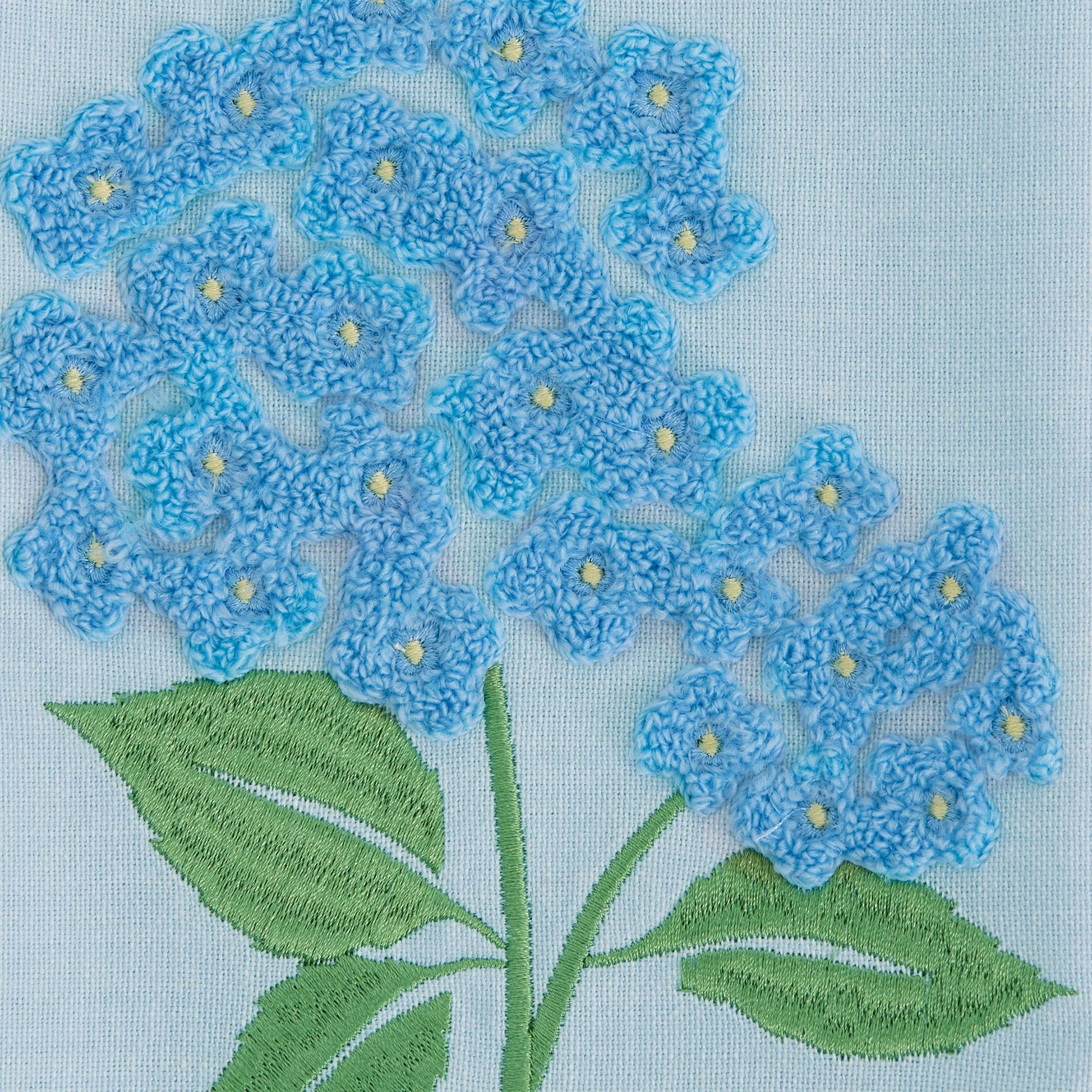Design Imports Hydrangea Bloom Embellished Dishtowel - Image 2