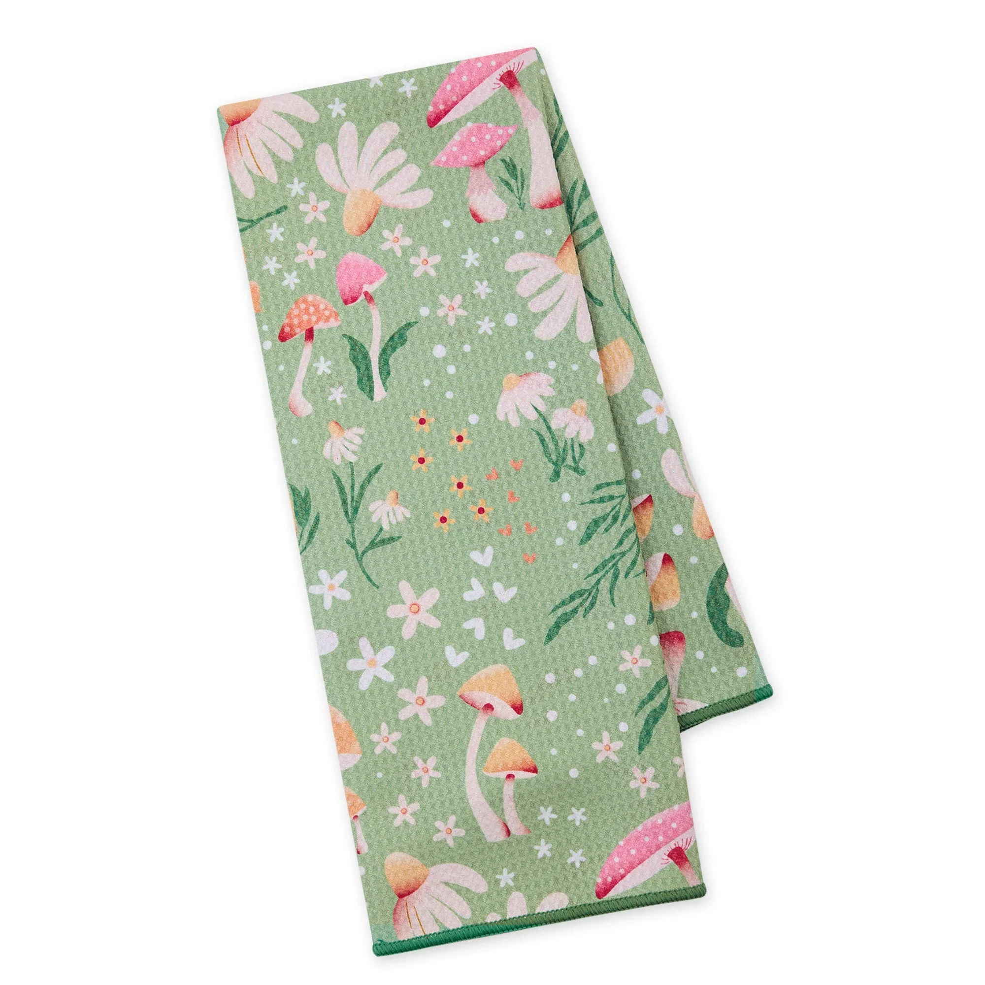 Design Imports Mushroom Meadow Printed Microfiber Dishtowel - Image 3