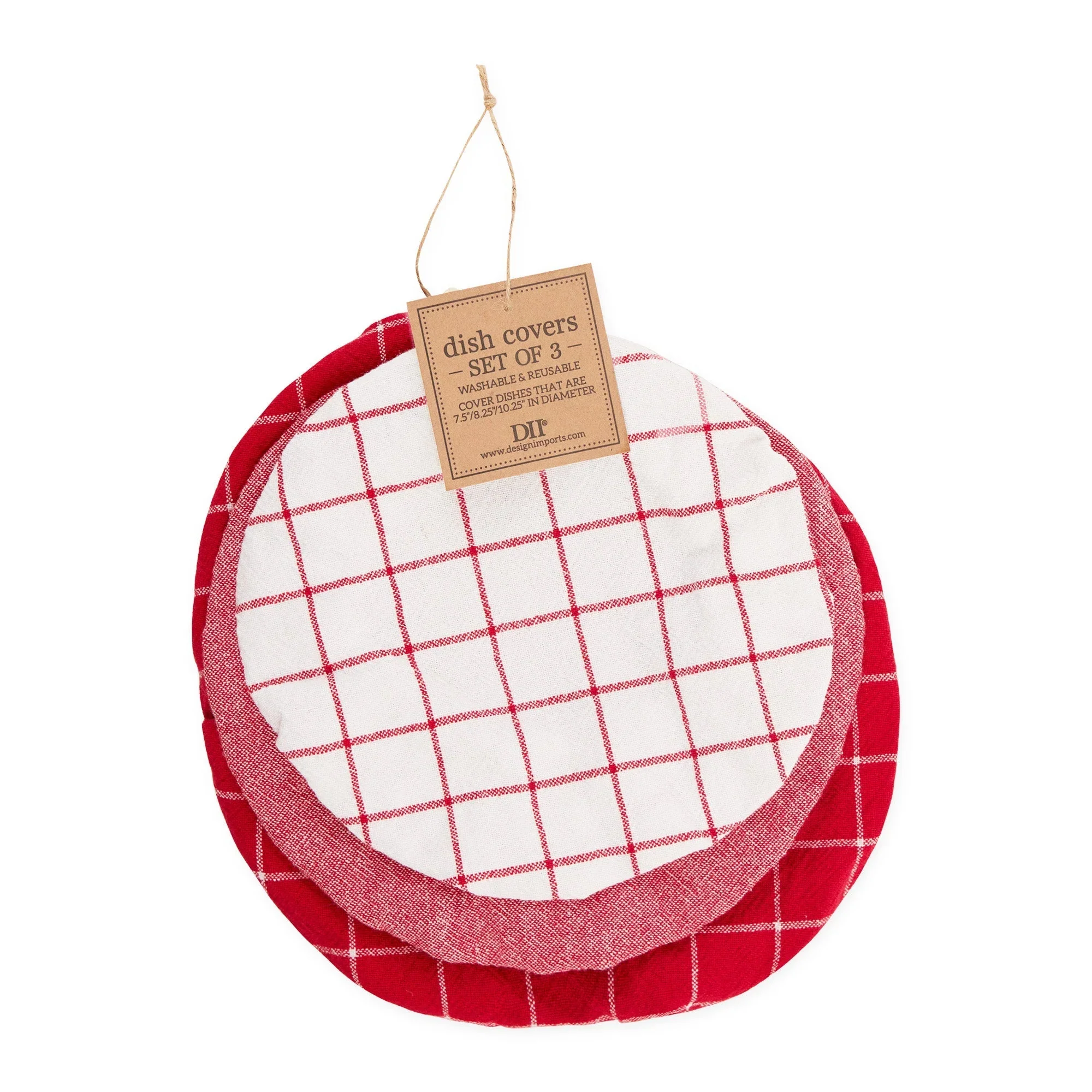Design Imports Red Cider Dish Covers - Image 3