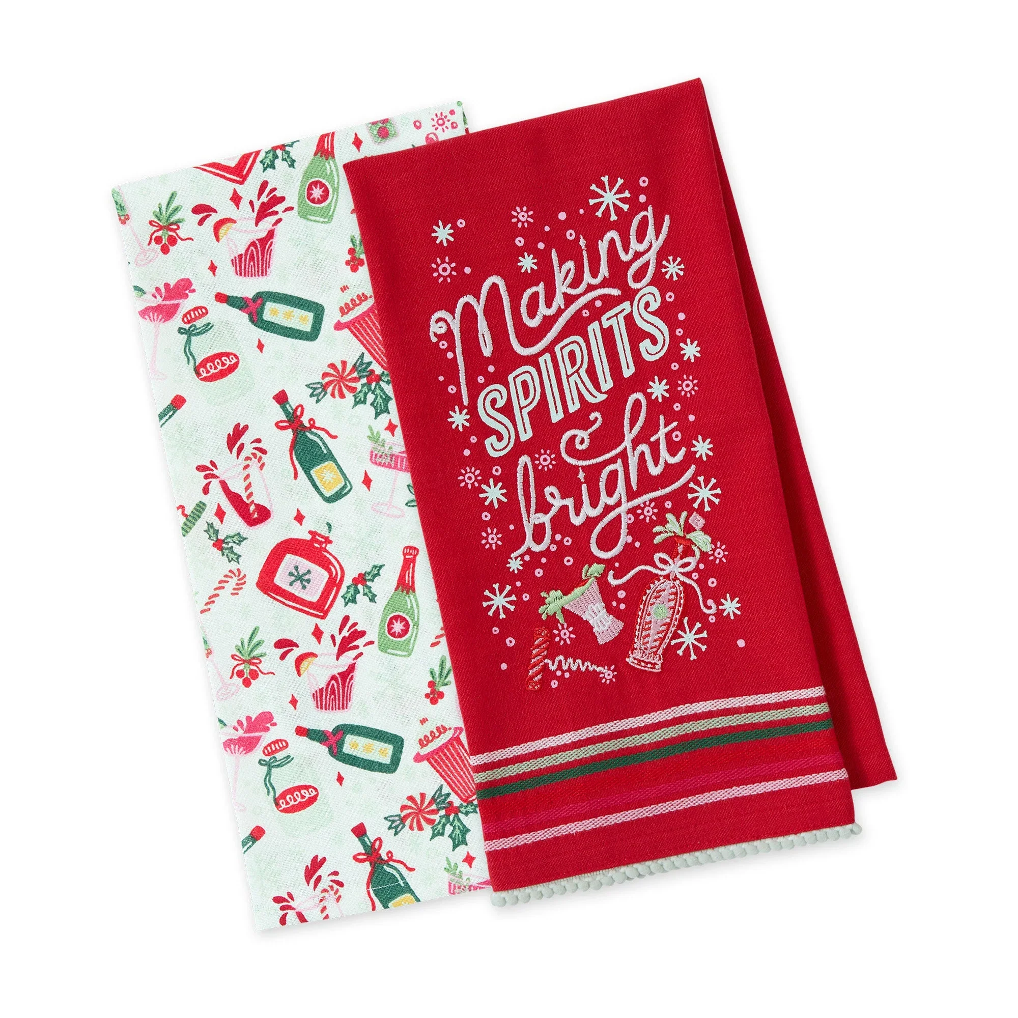 Design Imports Spirits Bright Dishtowel - Set of 2