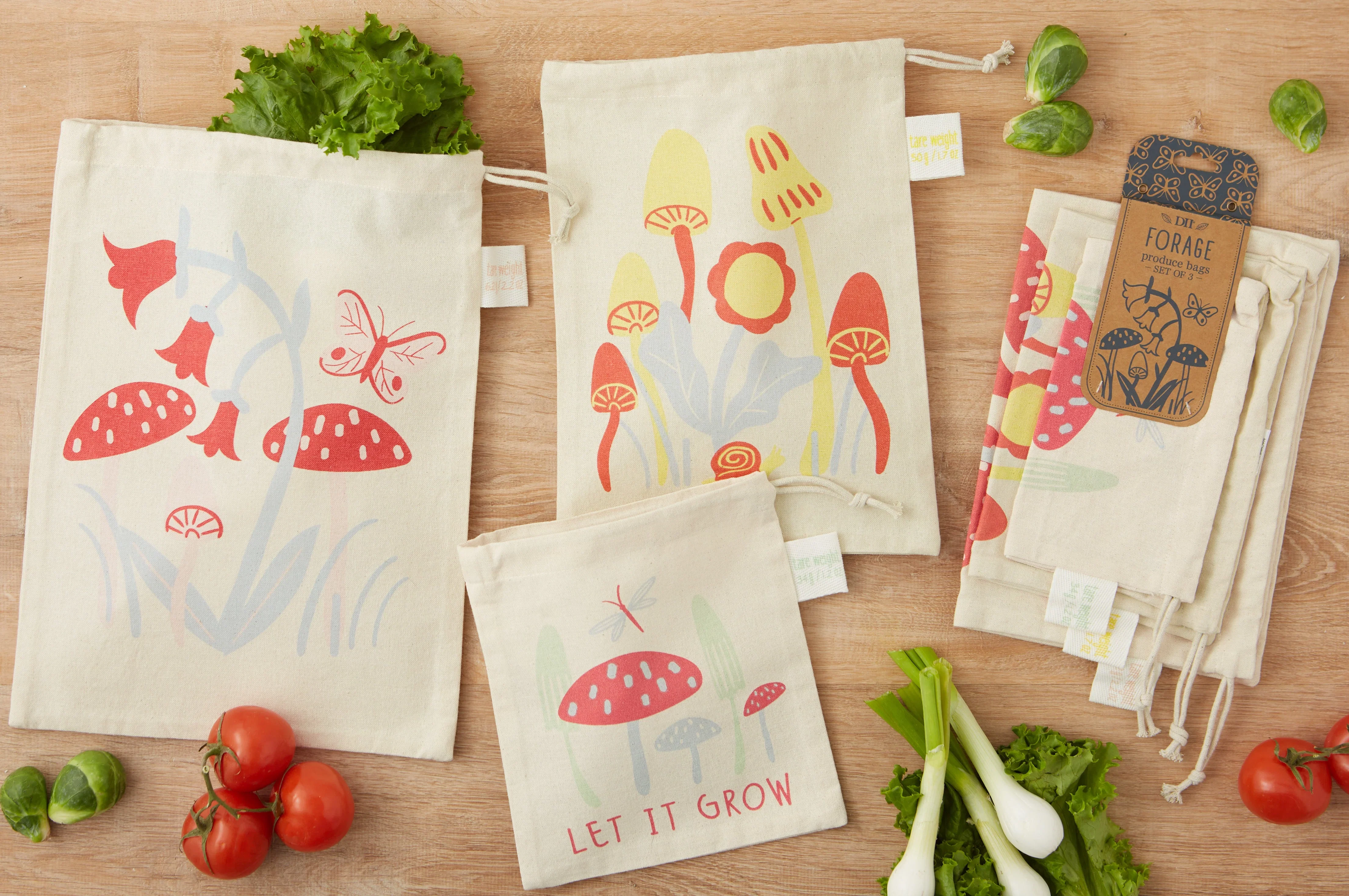 Design Imports Spring Garden Produce Bags Set - 3 pk - Image 2