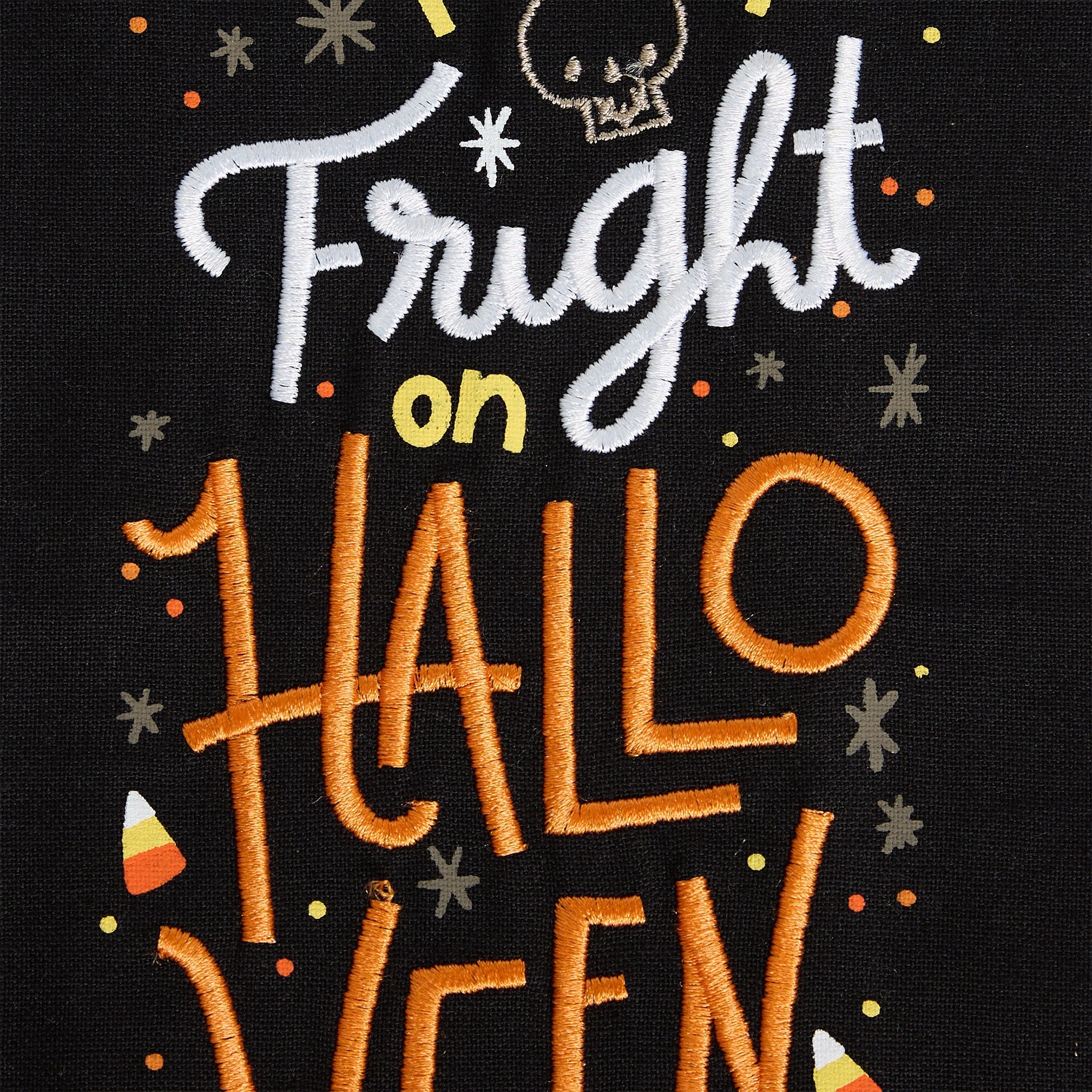 Design Imports Tales of Fright Embellished Dishtowel - Image 2