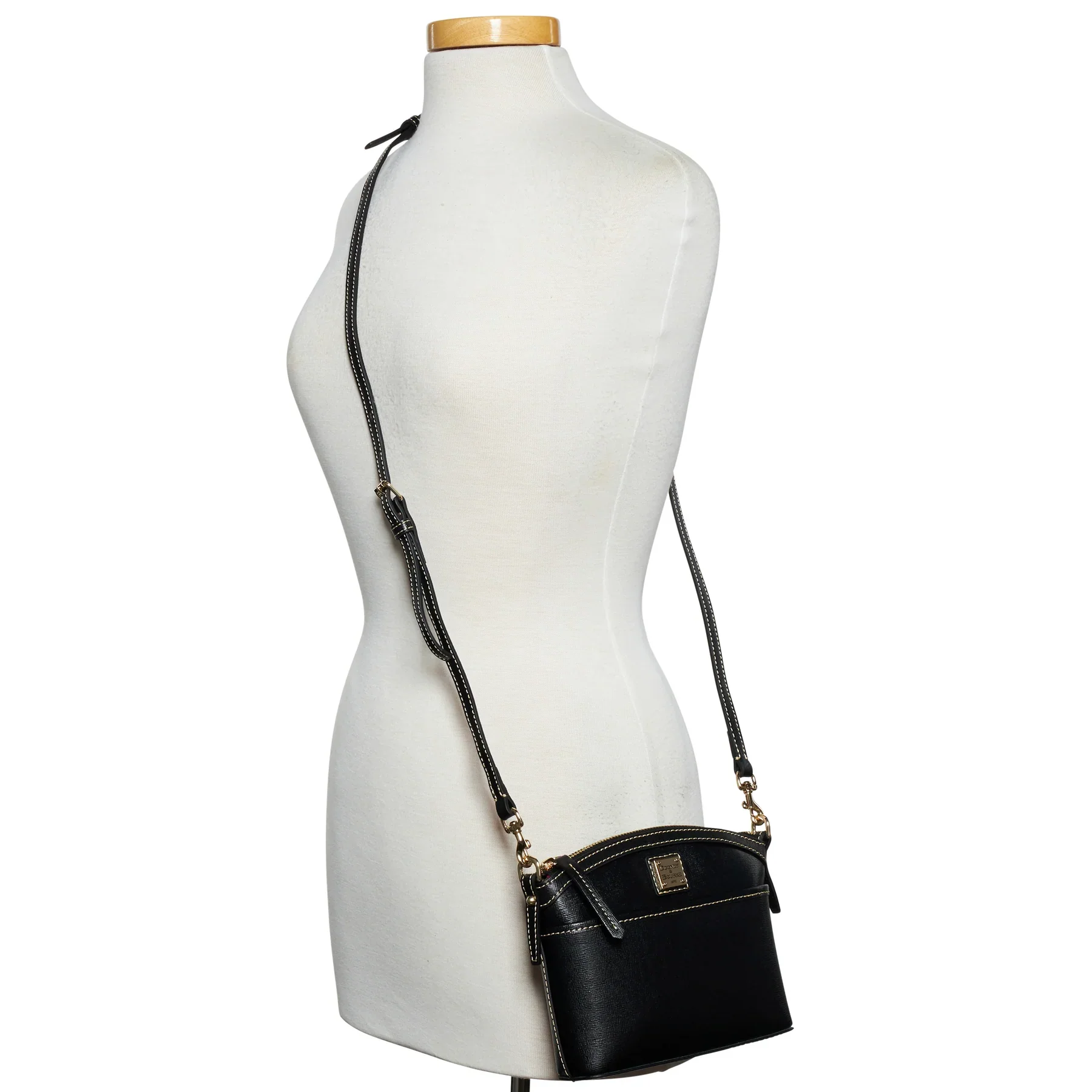 Dooney & Bourke Saffiano Domed Crossbody Handbag - Image 4