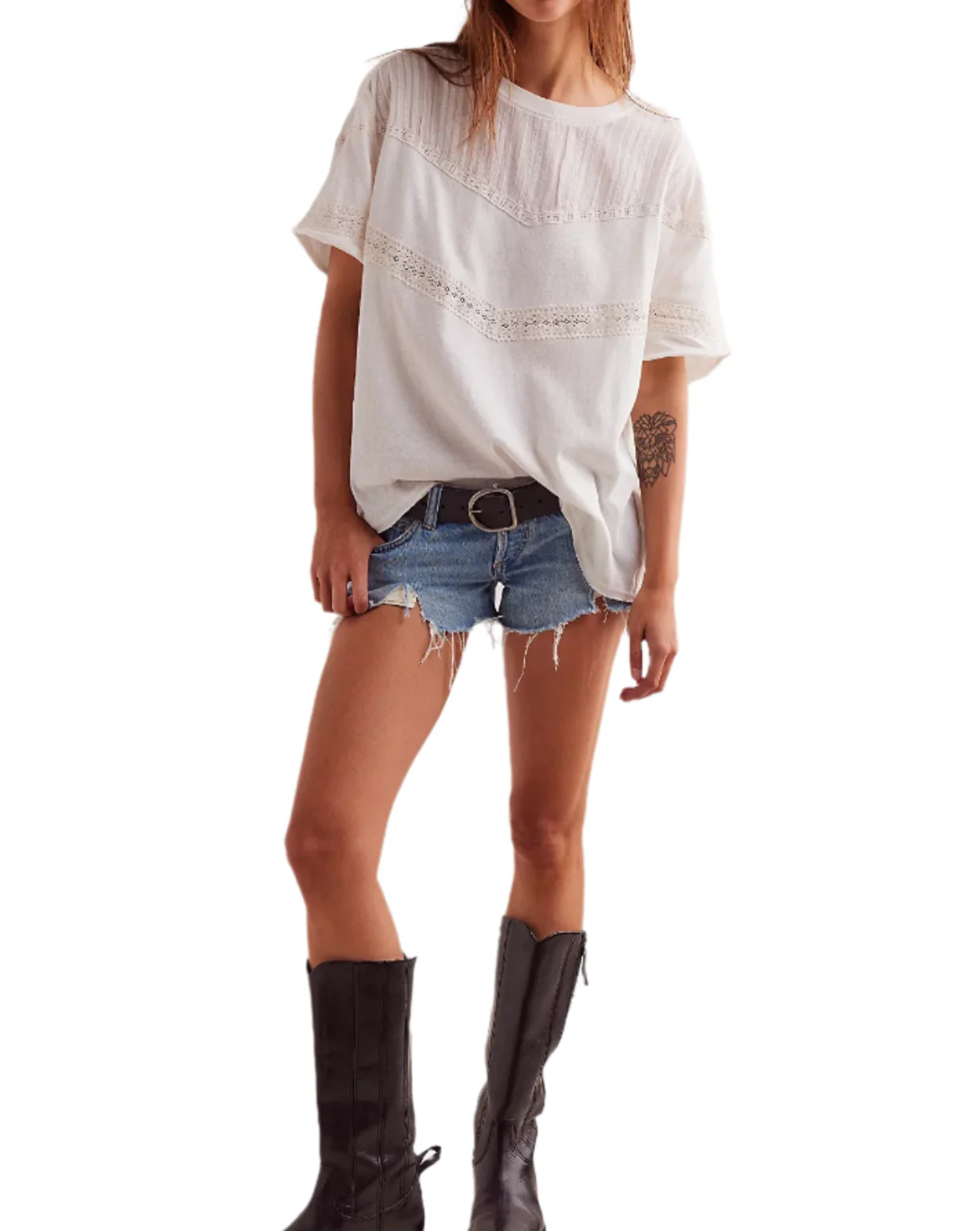 Free People Womens We The Free Dorothy Short Sleeve T-Shirt - Image 3
