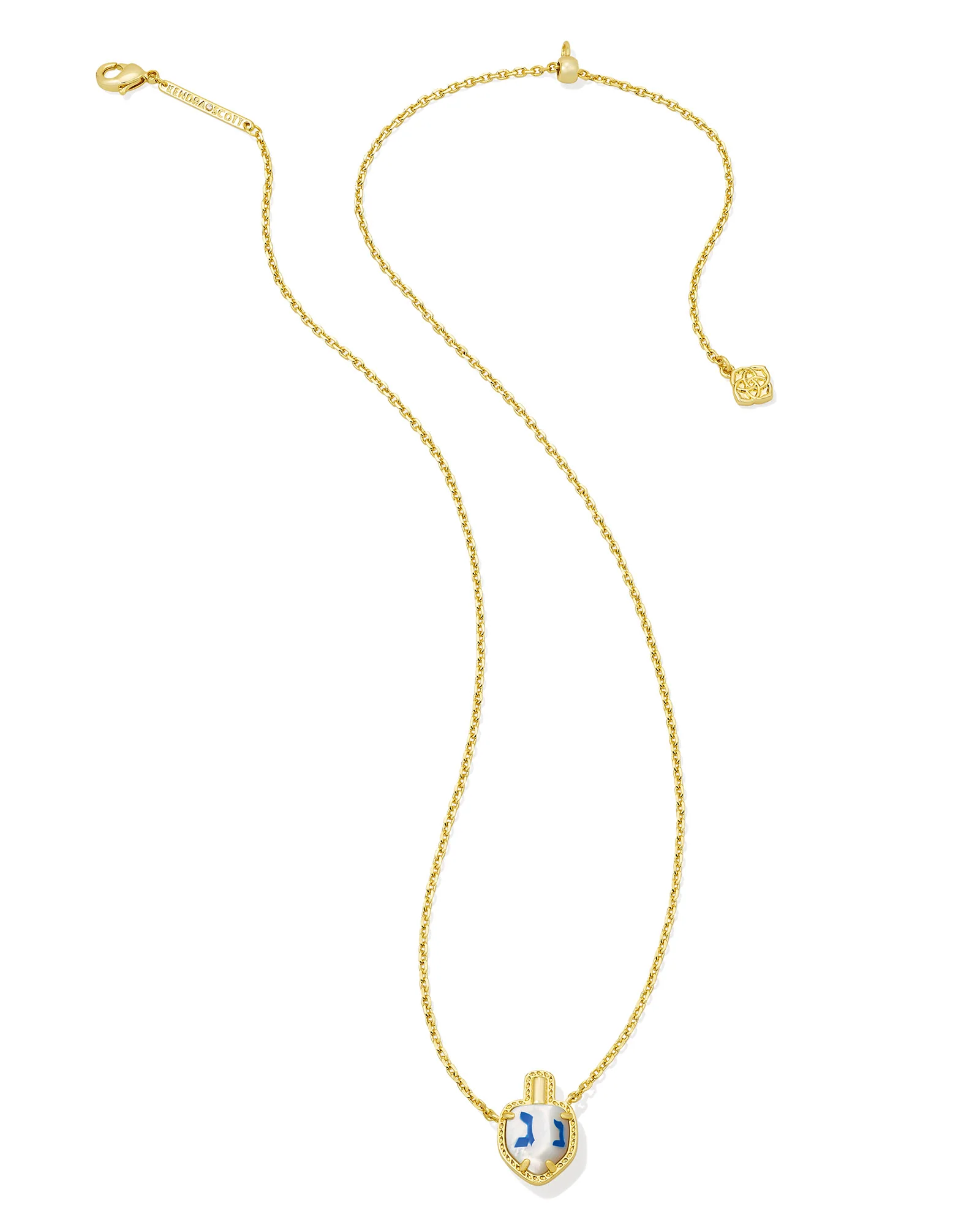 Kendra Scott Dreidel Gold Short Pendant Necklace - Image 3
