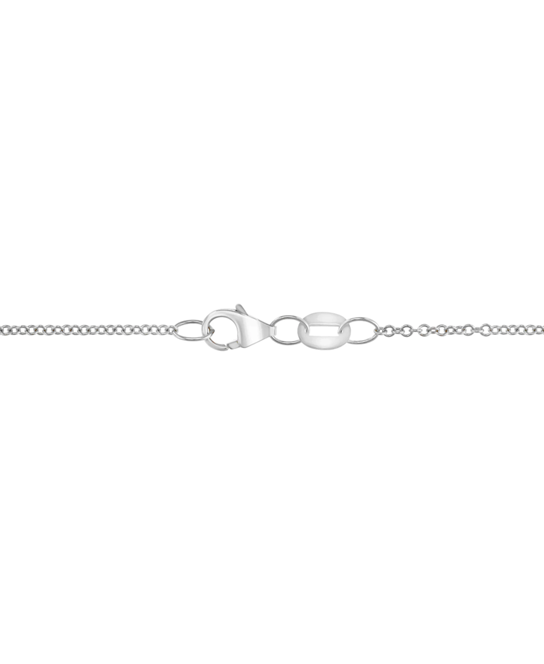 Effy 14K White Gold Tanzanite & Diamond Triangle Pendant Necklace - Image 3