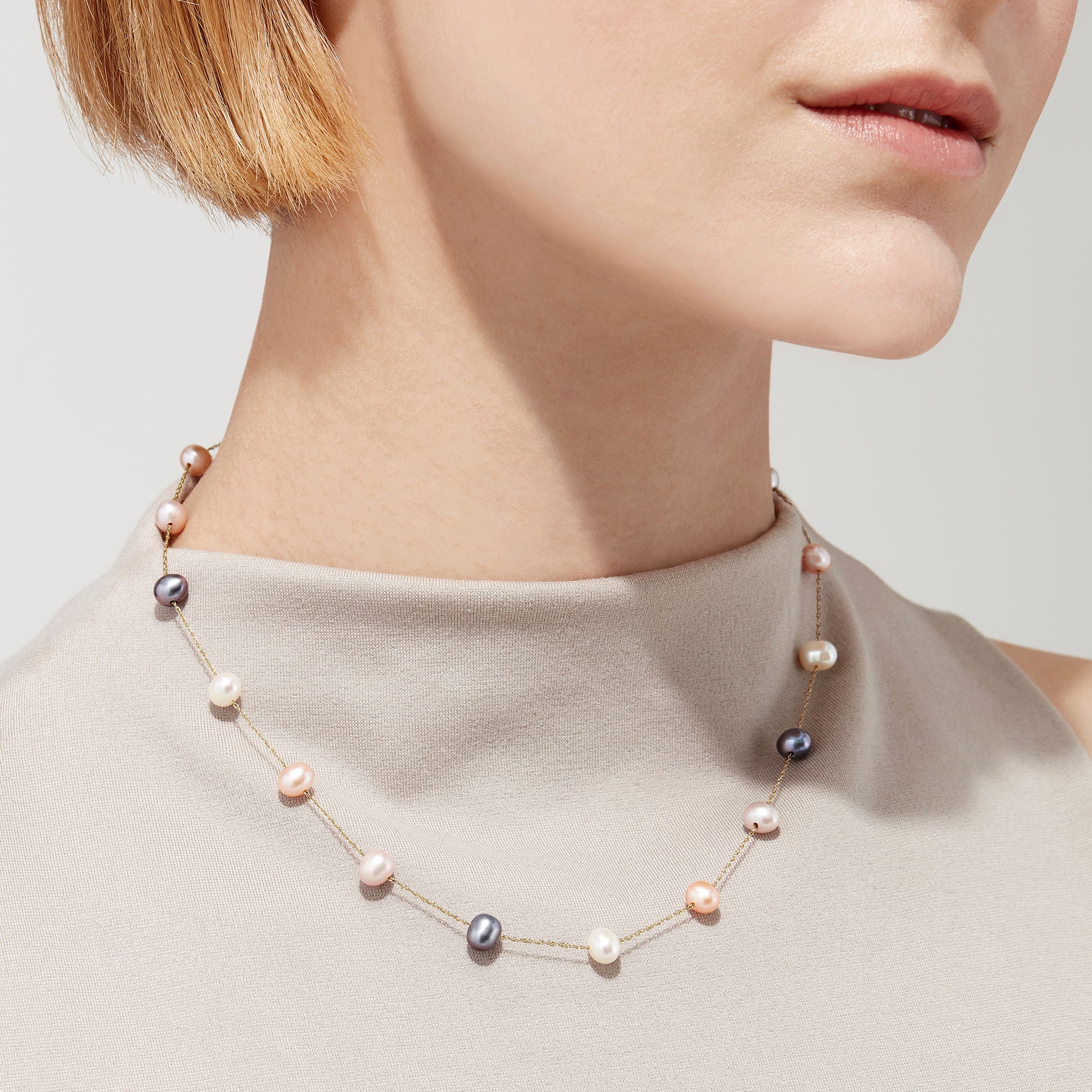 Effy 14K Yellow Gold Cultured Fresh Water Pearl Necklace - Image 3
