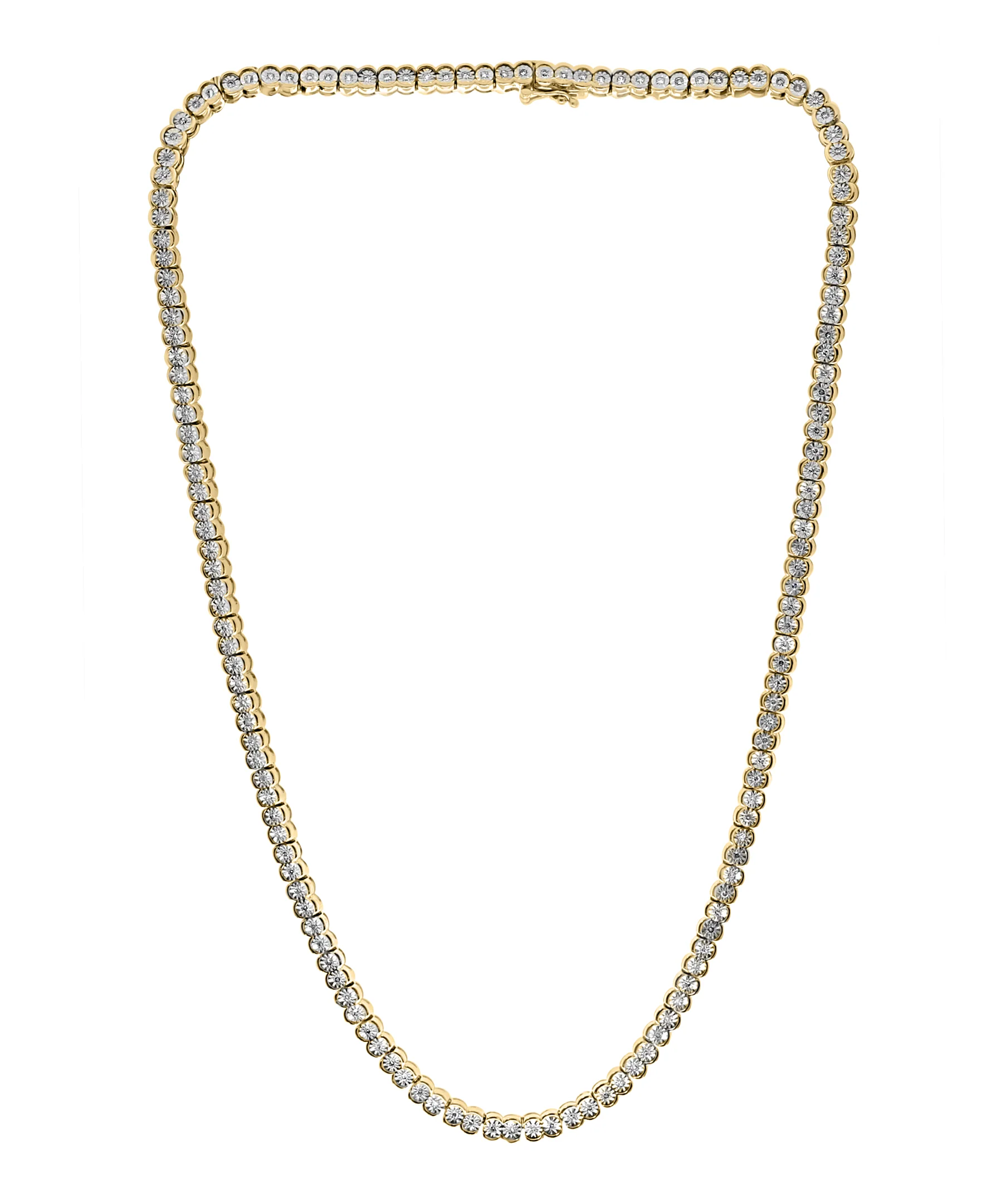 Effy 925 Sterling Silver & 14K Yellow Gold Diamond Necklace
