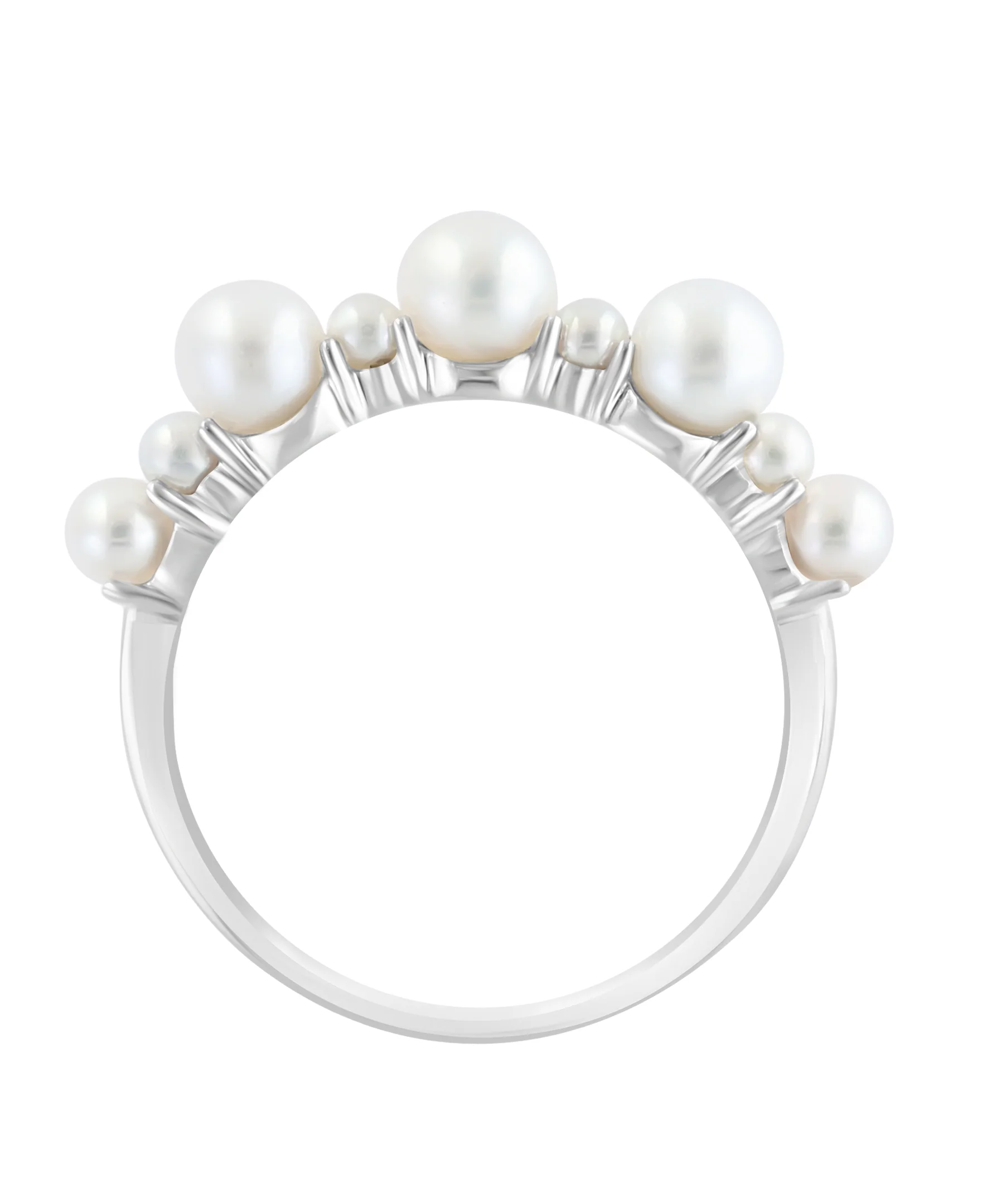 EFFY 925 Sterling Silver Fresh Water Pearl Ring - Size 7 - Image 2