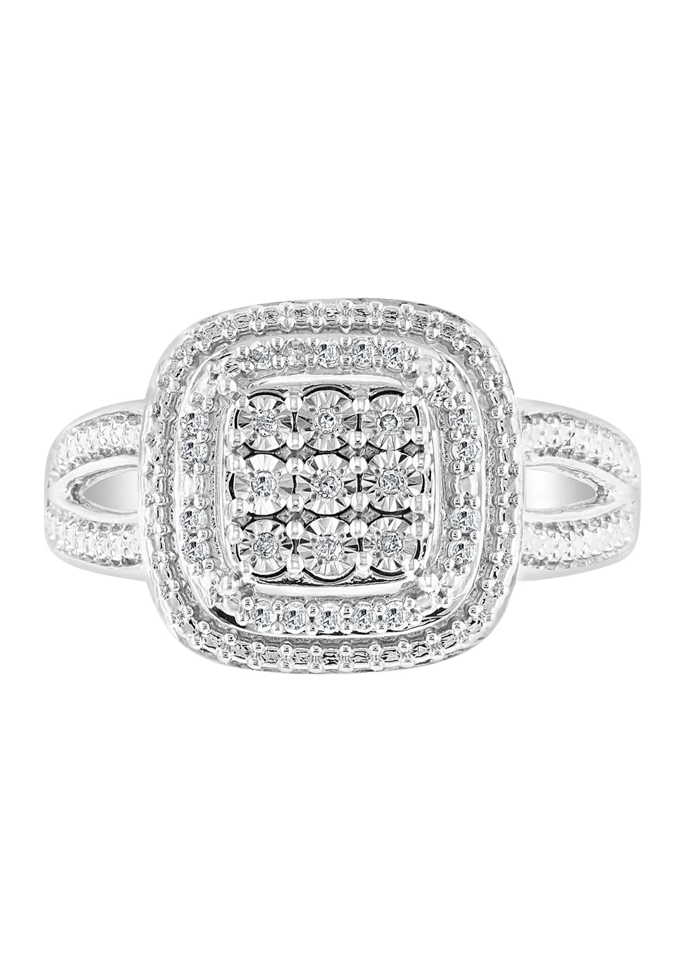Effy Sterling Silver 1/10 ct. t.w. Diamond Miracle Set Ring - Image 2