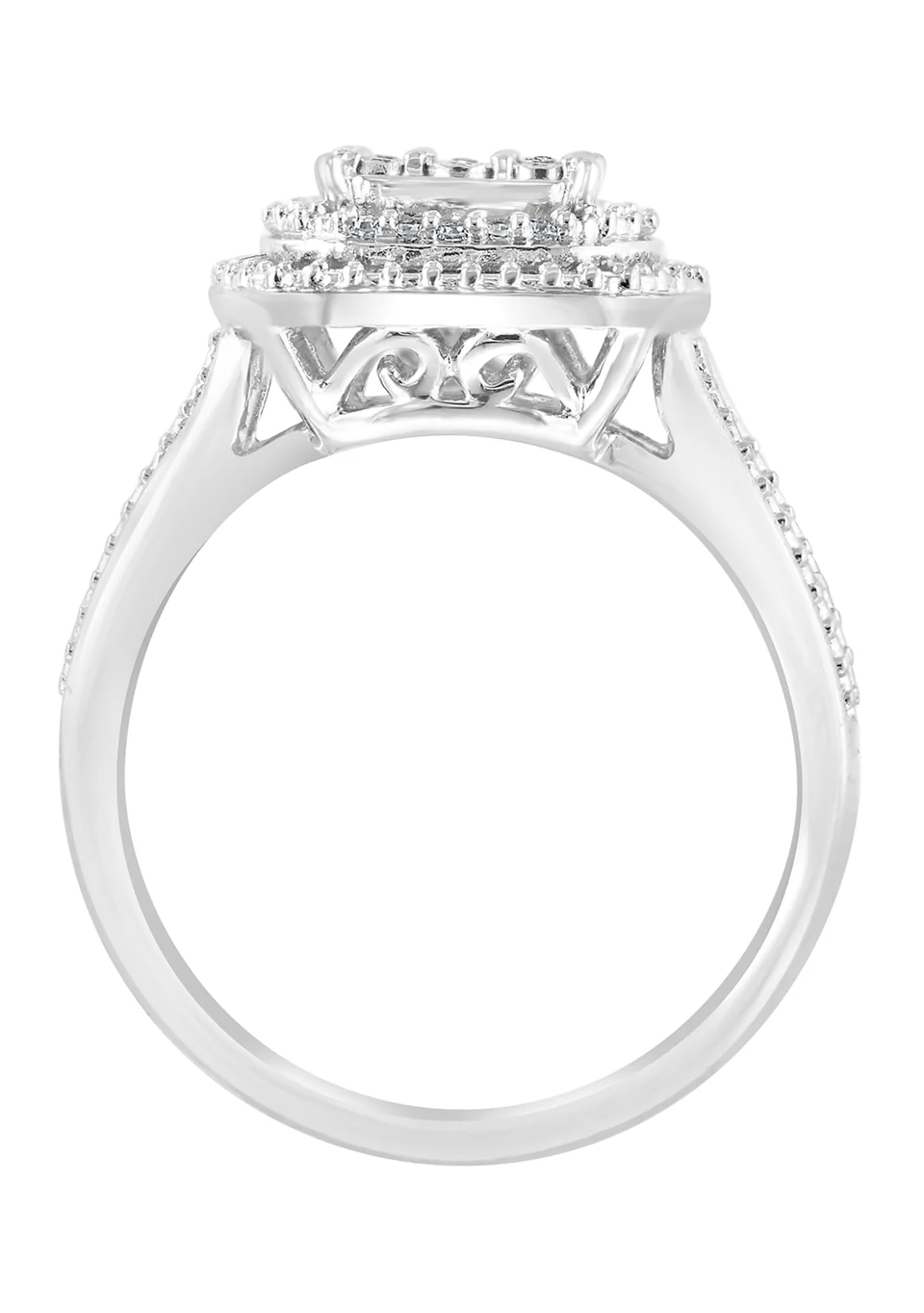 Effy Sterling Silver 1/10 ct. t.w. Diamond Miracle Set Ring - Image 3