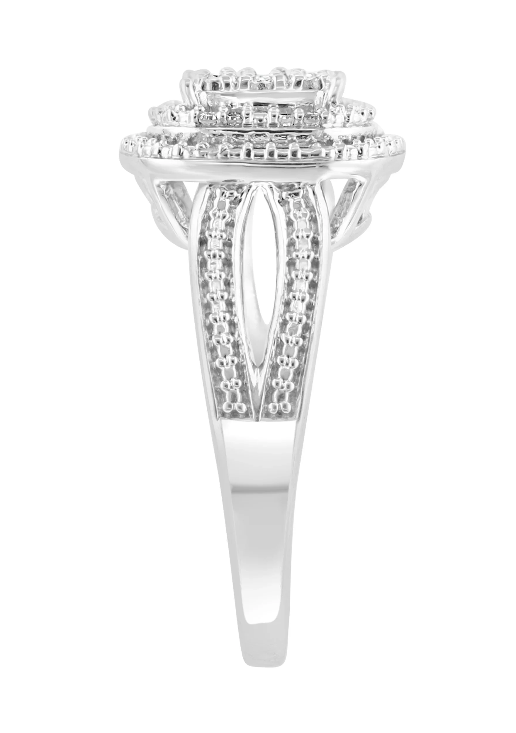 Effy Sterling Silver 1/10 ct. t.w. Diamond Miracle Set Ring - Image 4