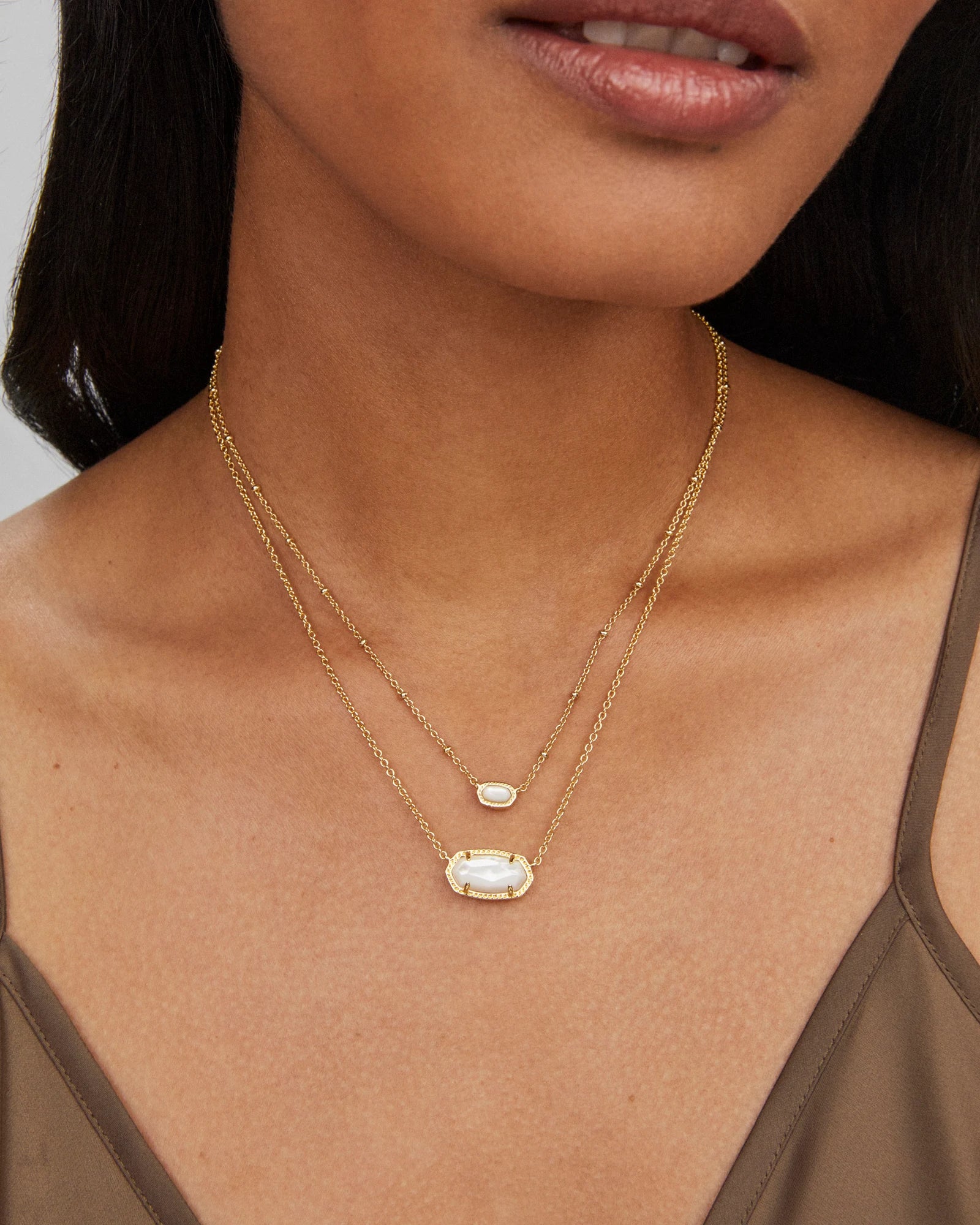 Kendra Scott Elisa Ivory Mother-Of-Pearl Gift Set - Gold Plated - Image 2