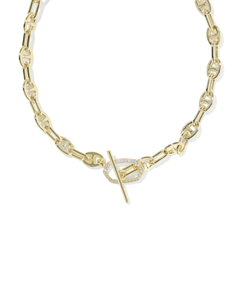 Kendra Scott Elisa Toggle Gold Link & Chain Necklace