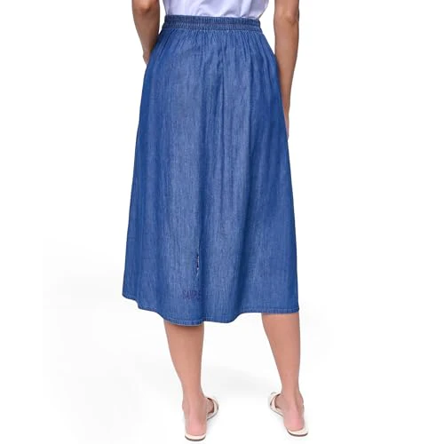 Nautica Womens Chambray Midi Skirt - Image 3