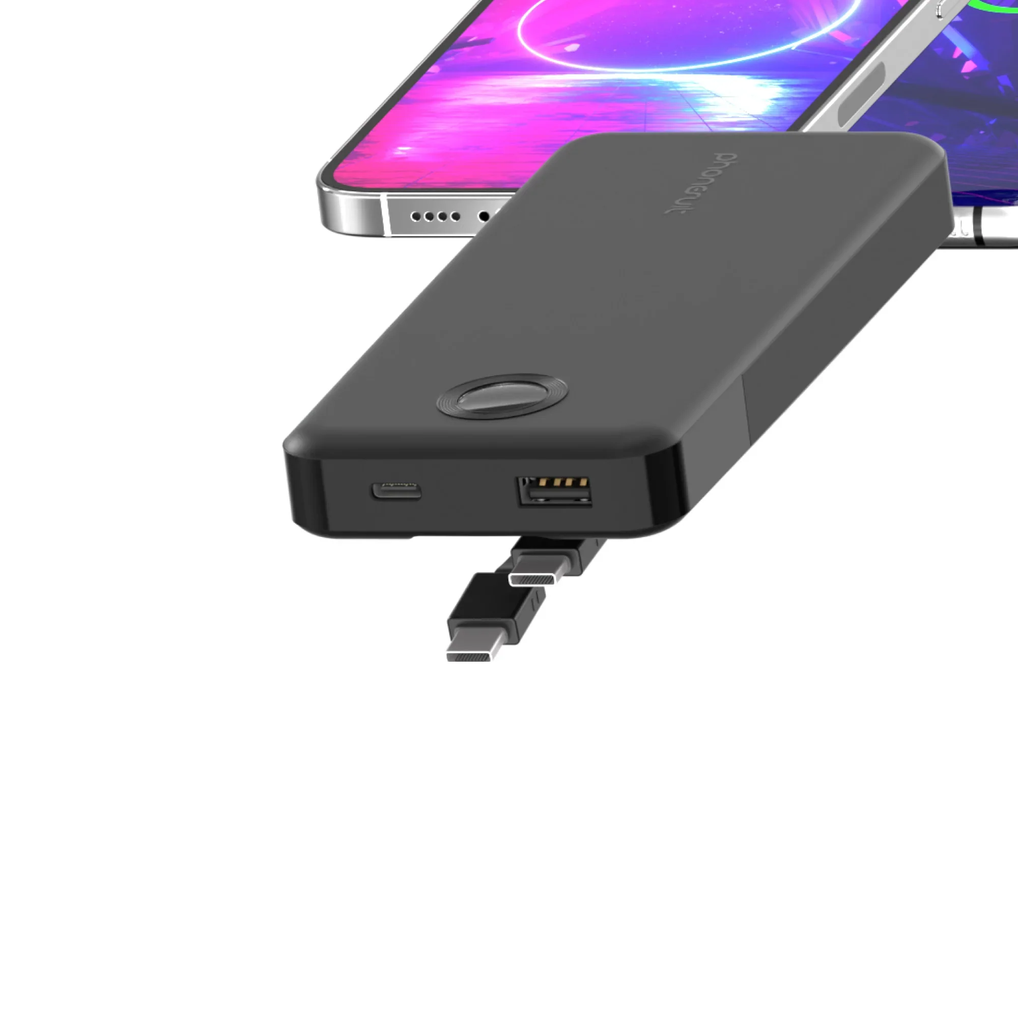 Phonesuit Journey Novo Cabled Battery Pack - LCD Display - 10,000mAh - Image 2