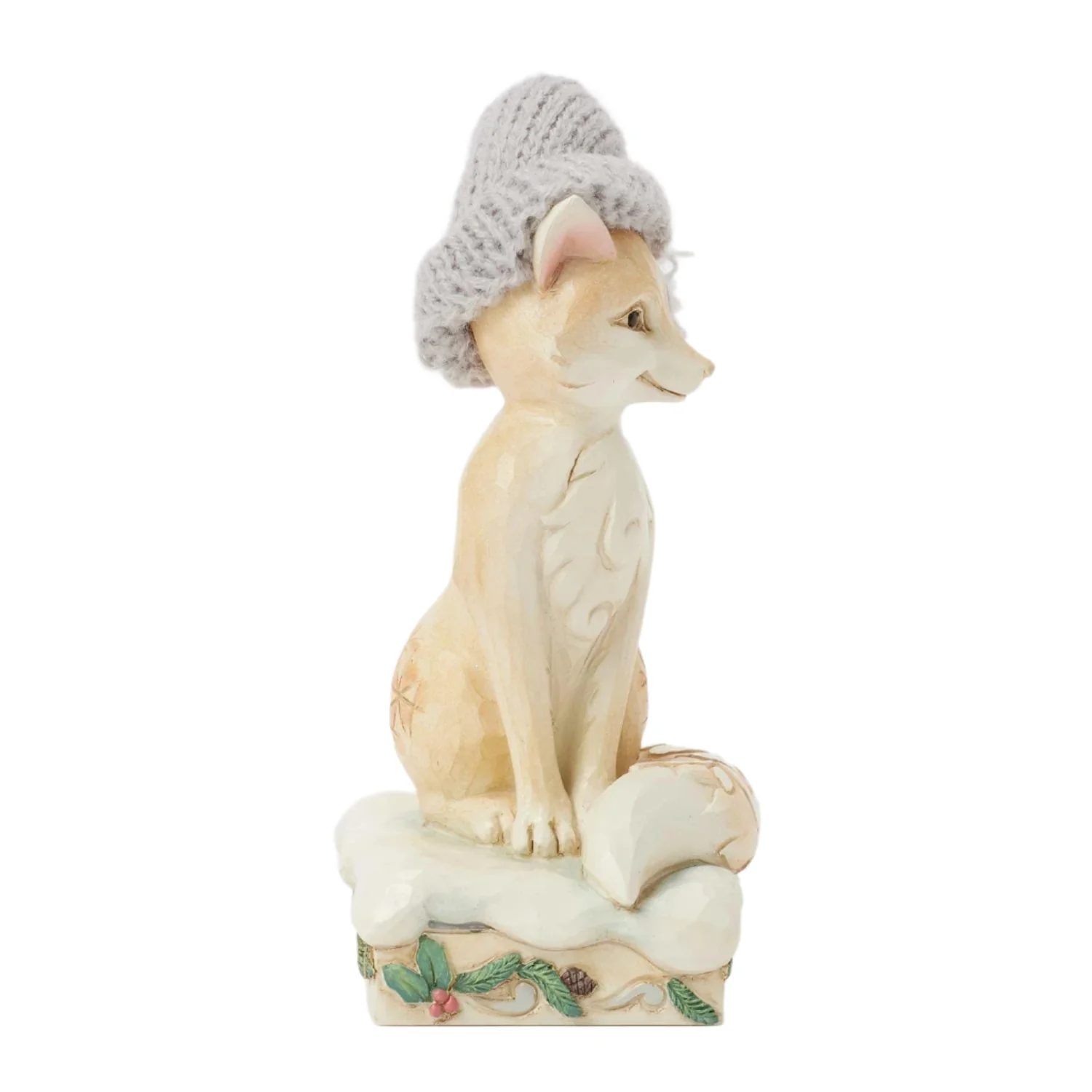 Enesco Jim Shore Heartwood Creek Woodland Fox with Knit Hat Figurine - Image 4