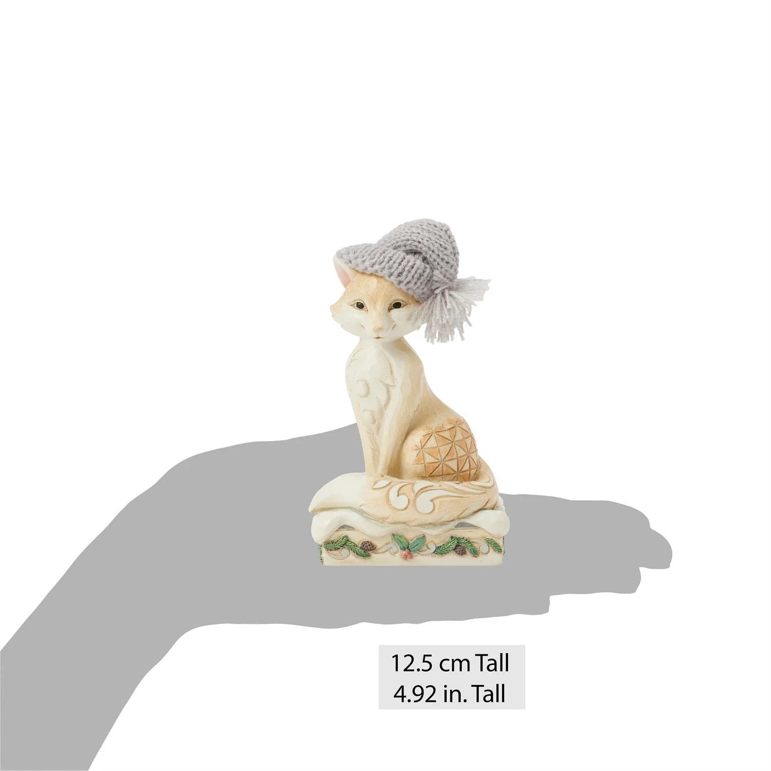 Enesco Jim Shore Heartwood Creek Woodland Fox with Knit Hat Figurine - Image 5