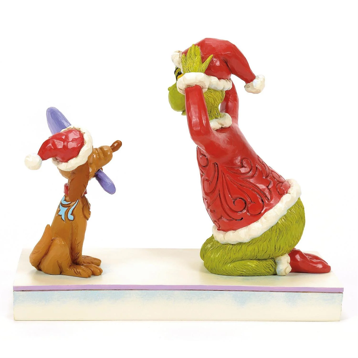 Enesco Jim Shore Dr. Seuss Max Holding Mirror For Grinch Figurine - Image 3