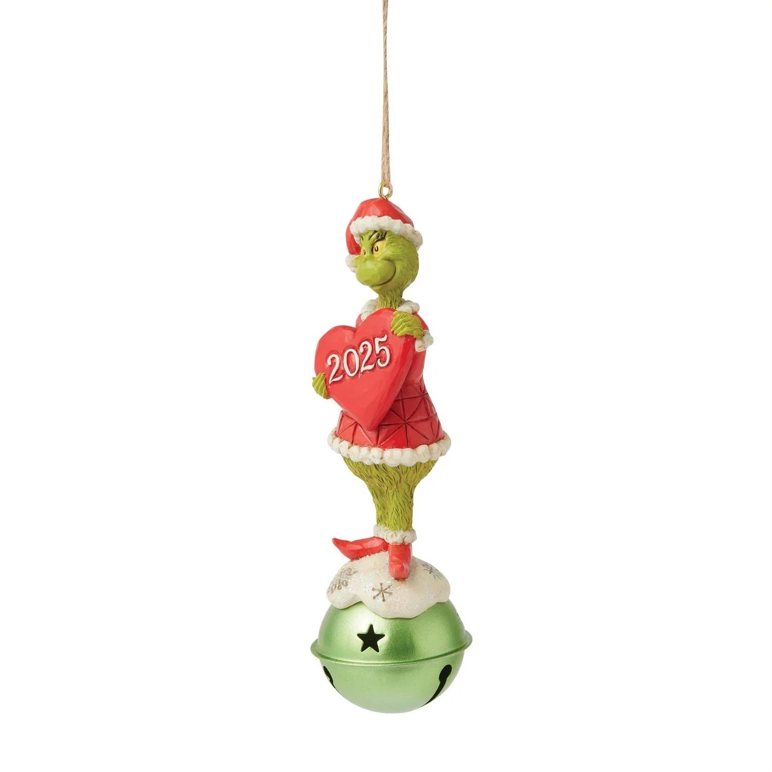 Enesco Jim Shore Dr. Seuss Grinch On Bell 2025 Ornament - Image 3