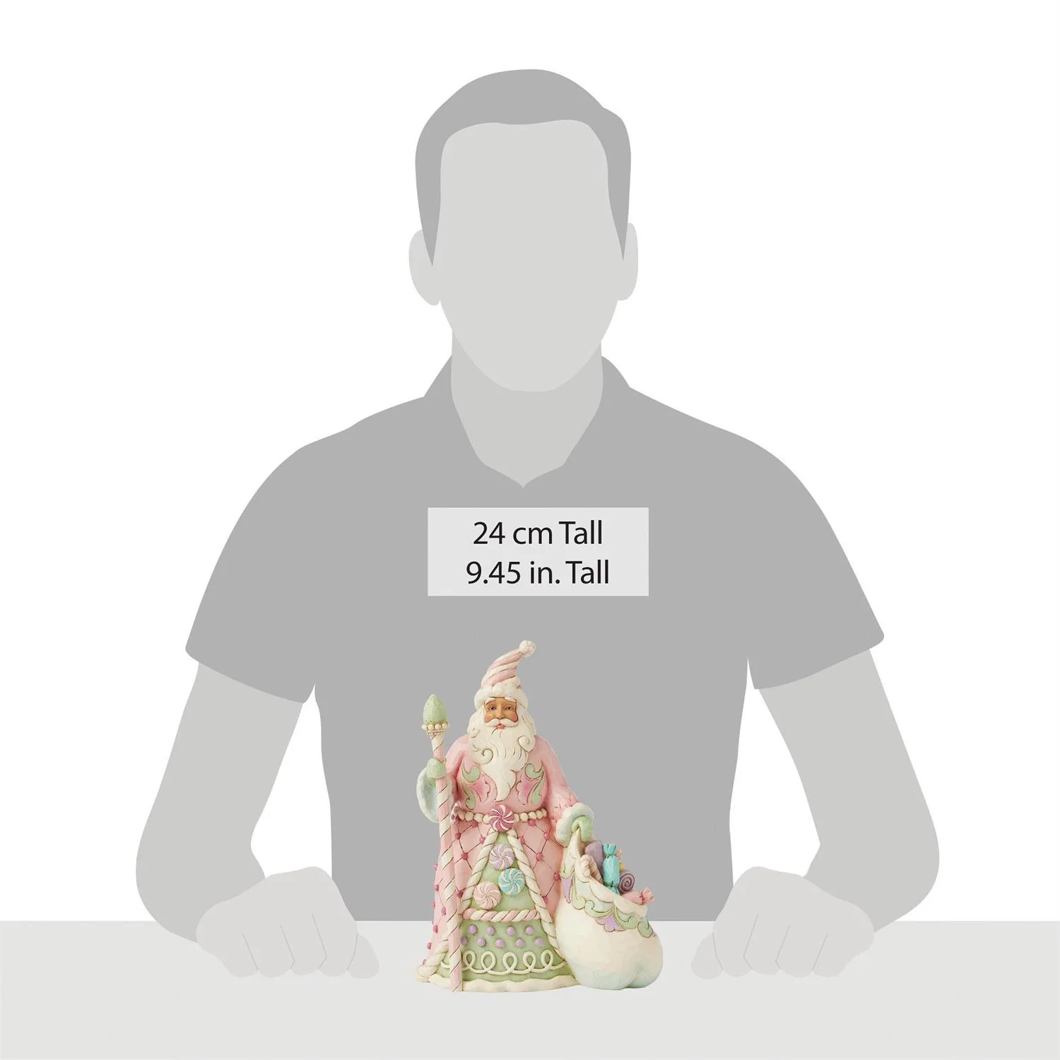 Enesco Jim Shore Heartwood Creek Heartwood Sweets Santa Figurine - Image 4