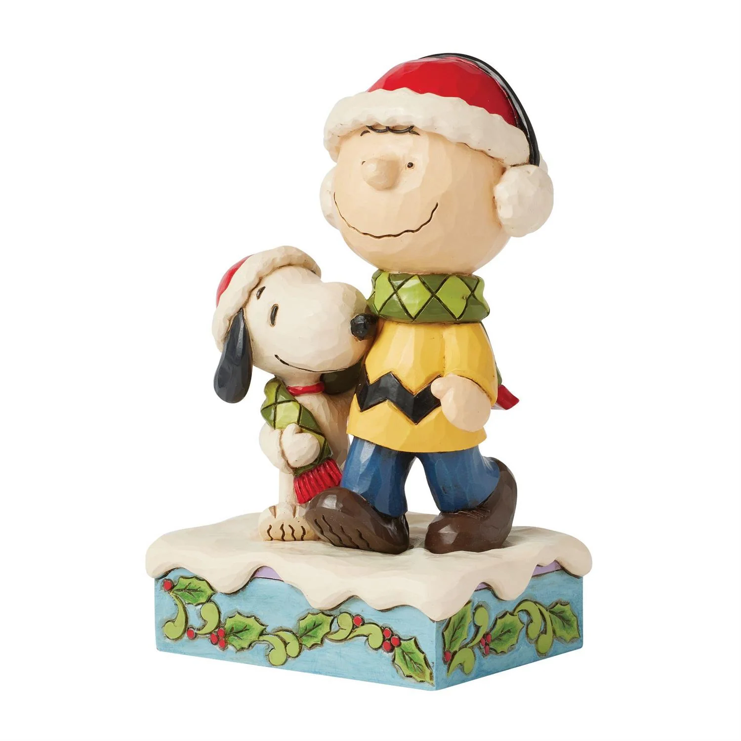 Enesco Peanuts by Jim Shore Charlie & Snoopy Wearing Scarf Figurine - Image 3