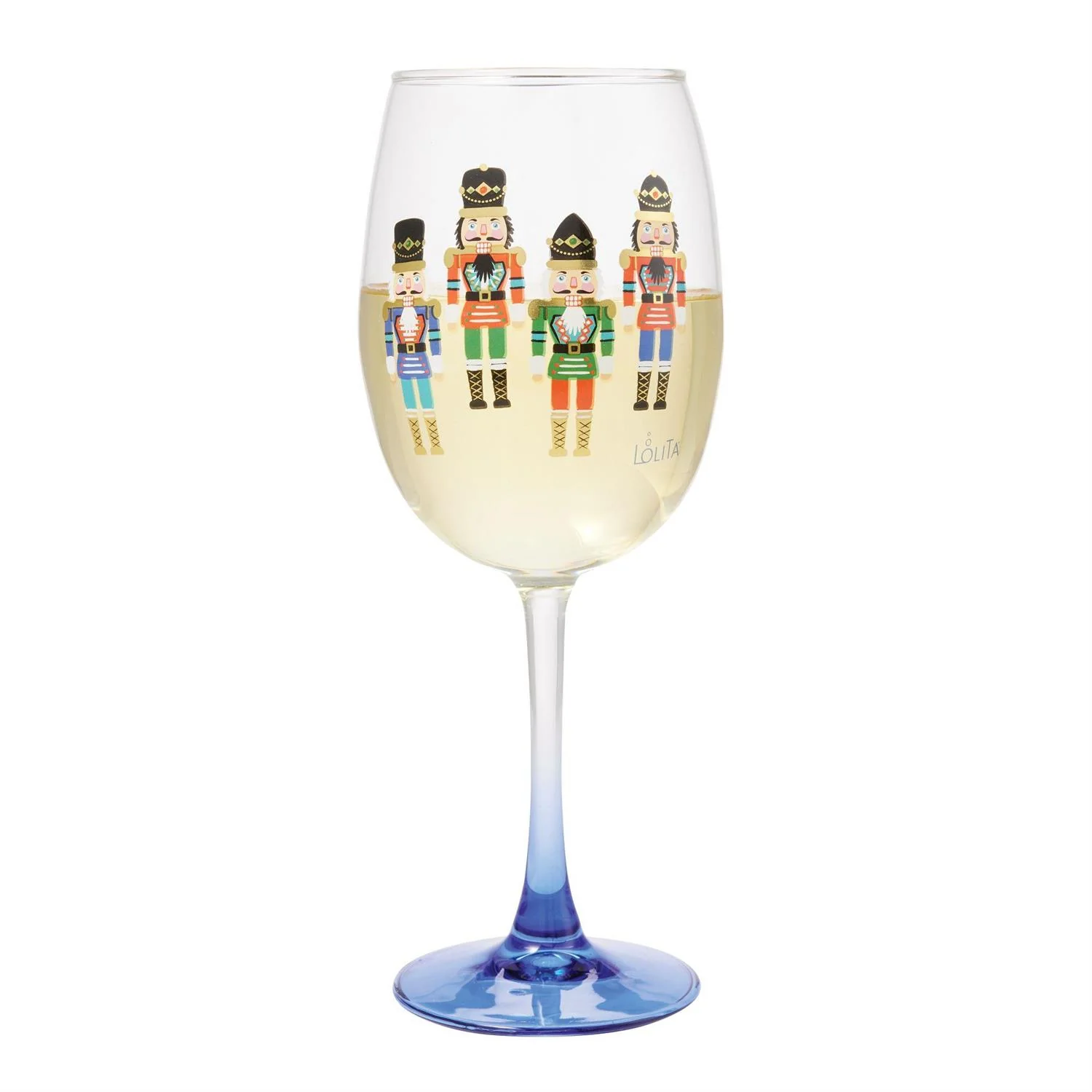 Enesco Lolita Celebrations Nutcracker Wine Glass - Image 2