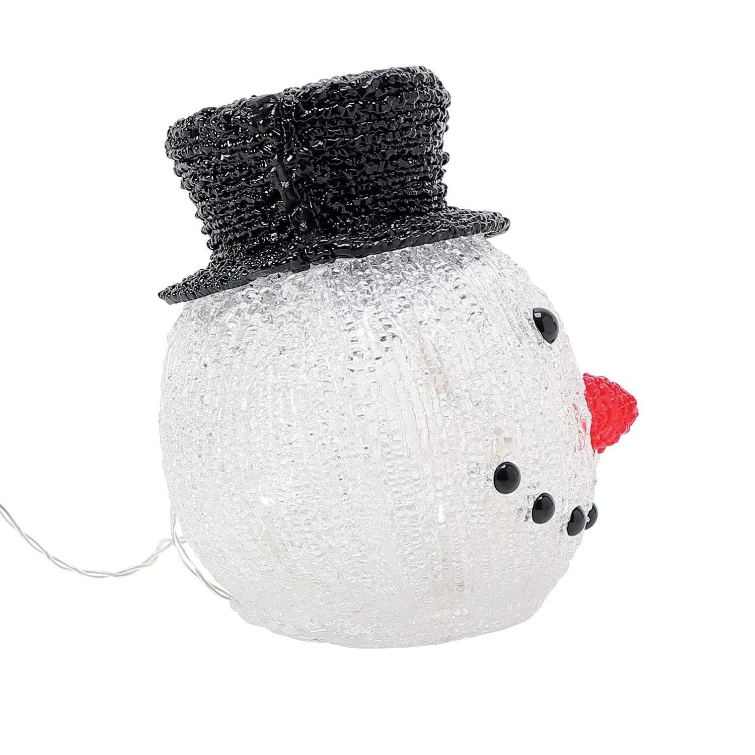 Enesco Christmas Snowman Head LED Decor - Image 2