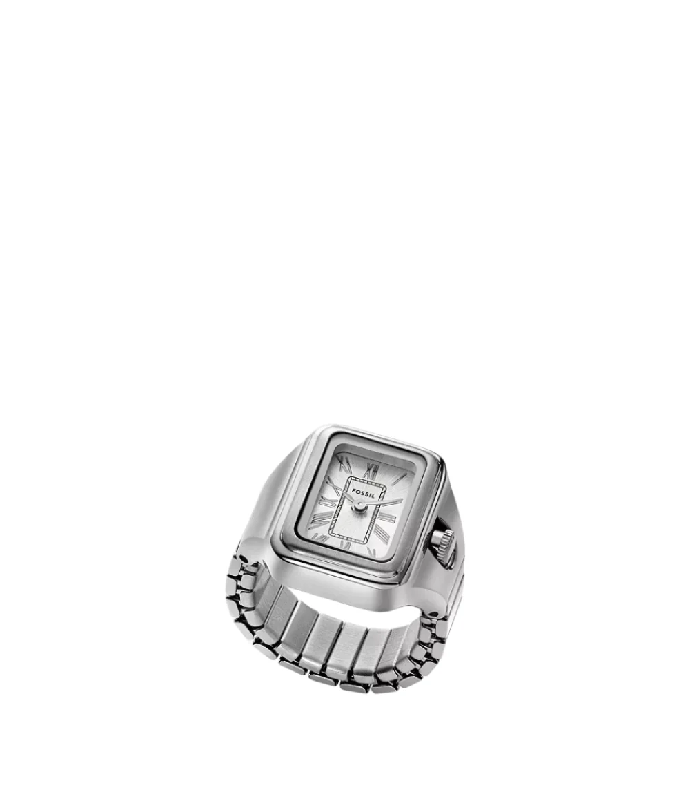Fossil Womens Raquel Watch Ring Two-Hand Stainless Steel - Image 3