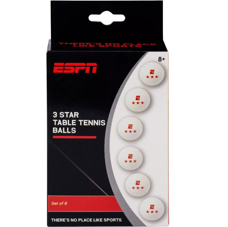 ESPN 3 Star Ping Pong Balls - Set of 6 - Image 5
