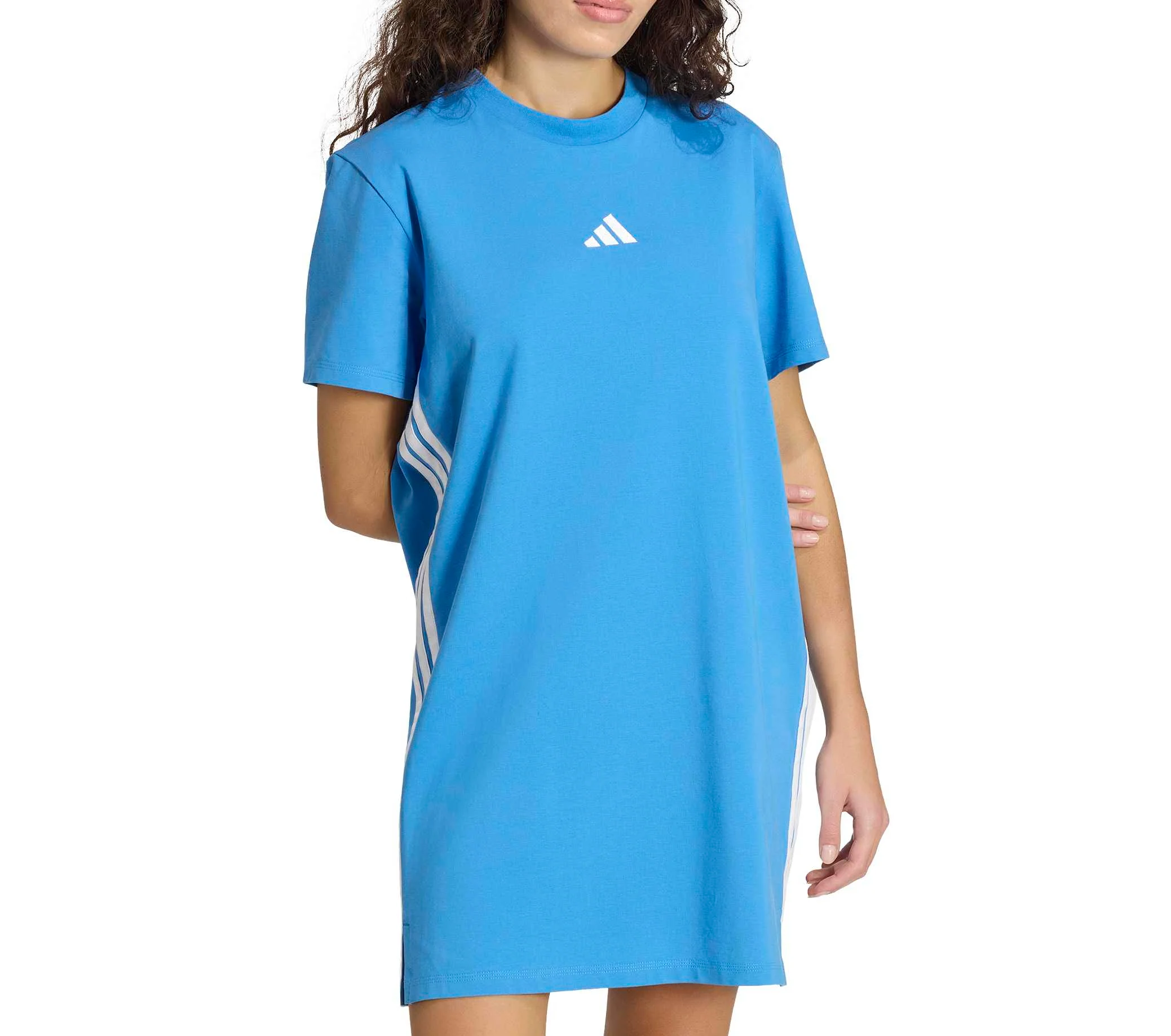 adidas Womens Essentials 3-Stripes Tee Dress - Image 2