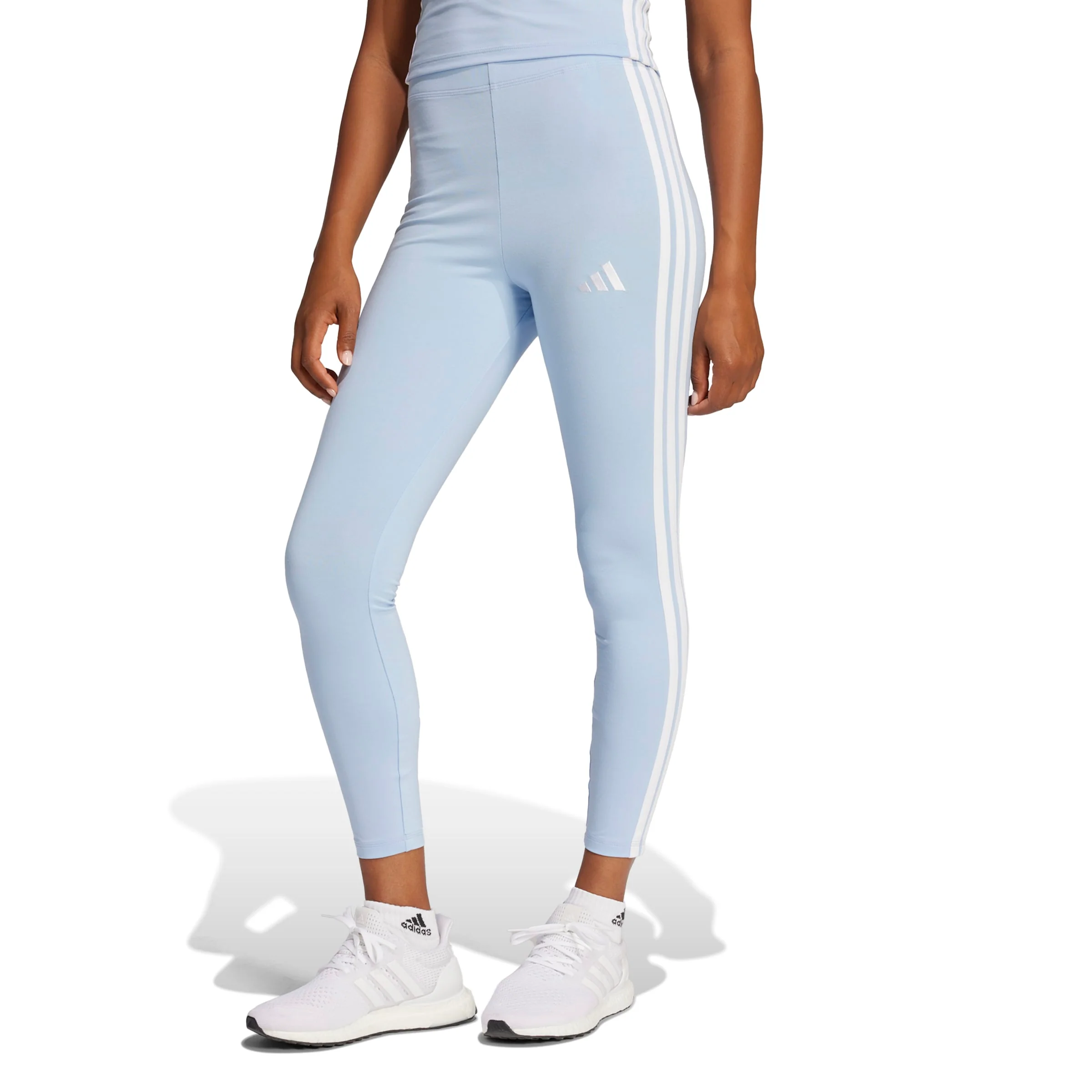 adidas Womens Essentials 3-Stripes Cotton Leggings - Image 2