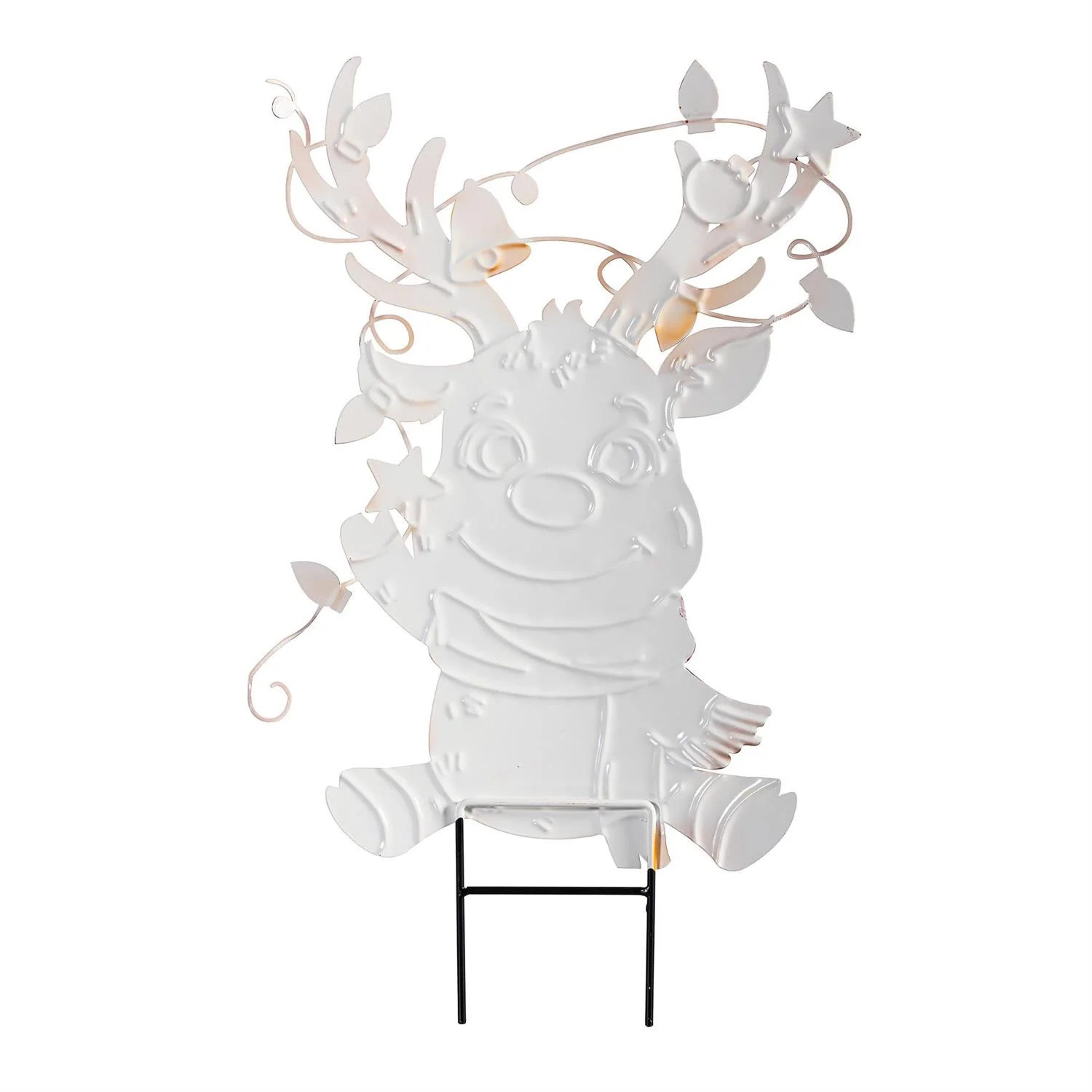 Evergreen Christmas Vacation Festive Friends Metal Garden Stake - Image 7
