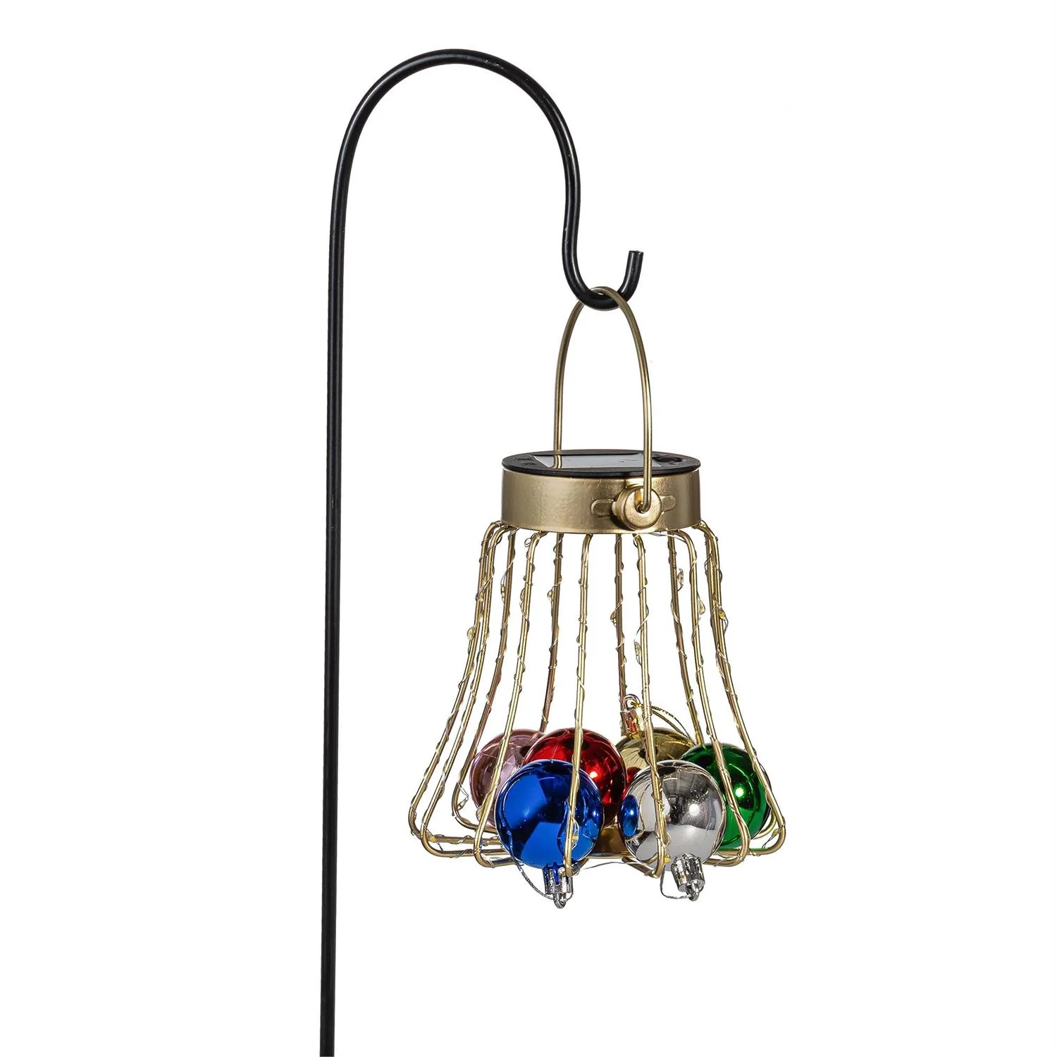 Evergreen Joyful Traditions Ornament Ball Solar Garden Stake - Image 5