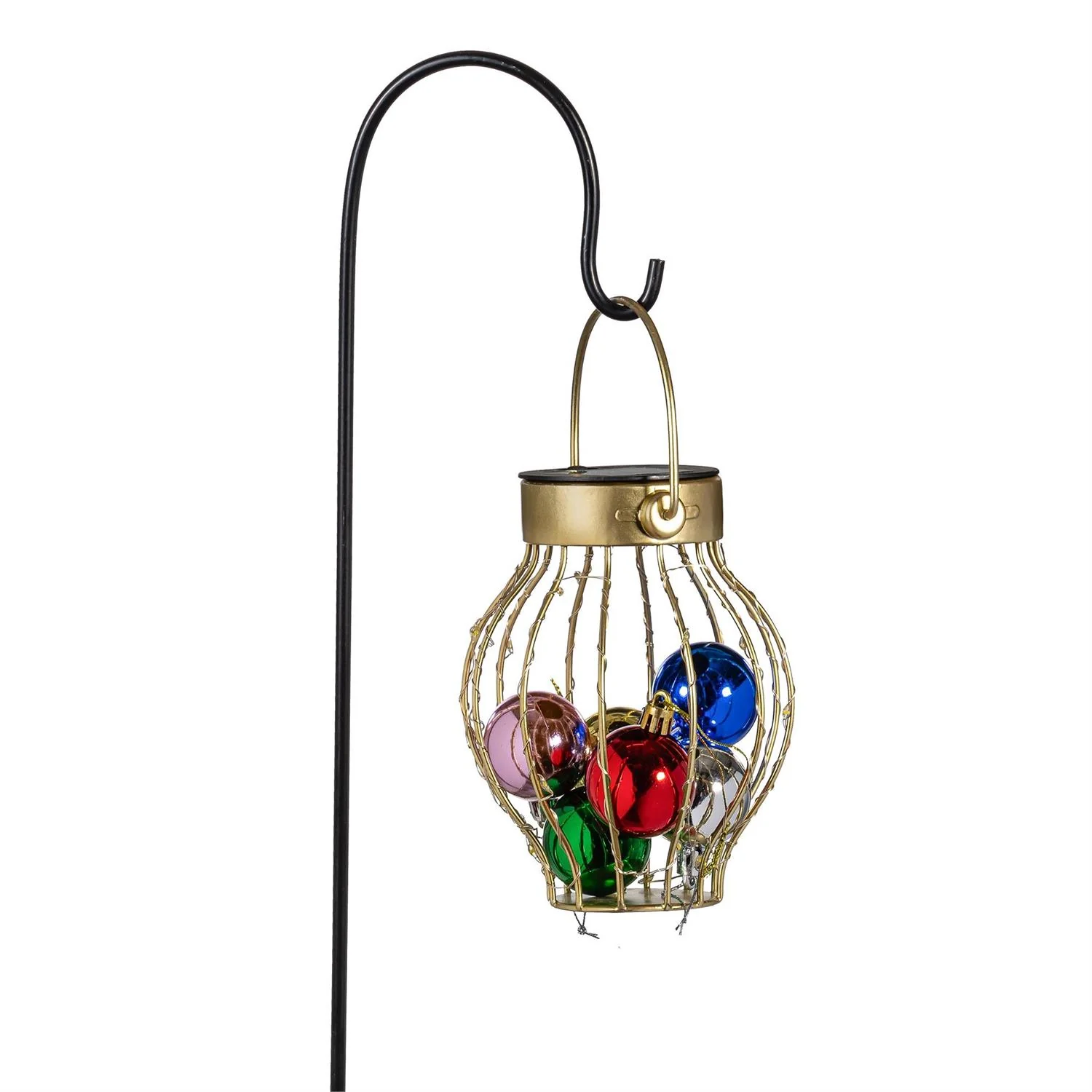 Evergreen Joyful Traditions Ornament Ball Solar Garden Stake - Image 7