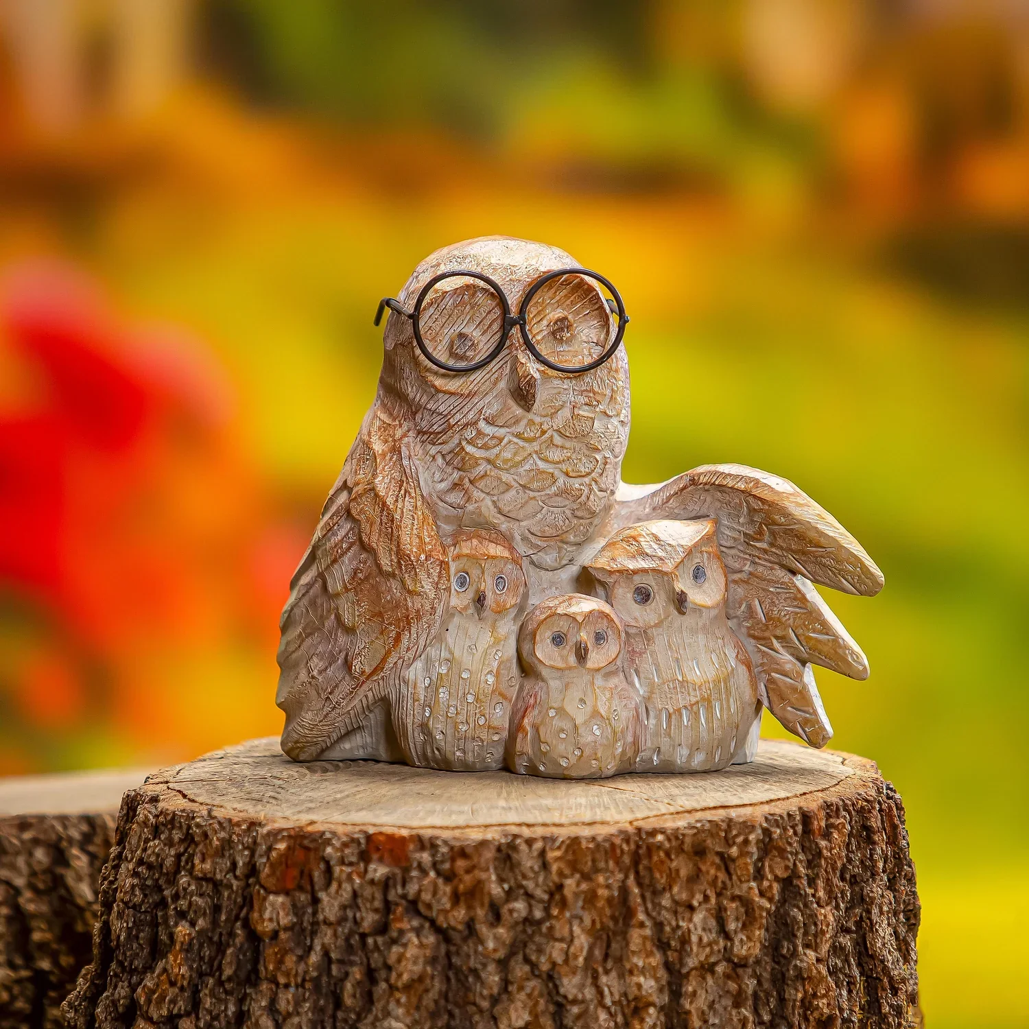 Plow & Hearth Studious Owl Statue - Image 3